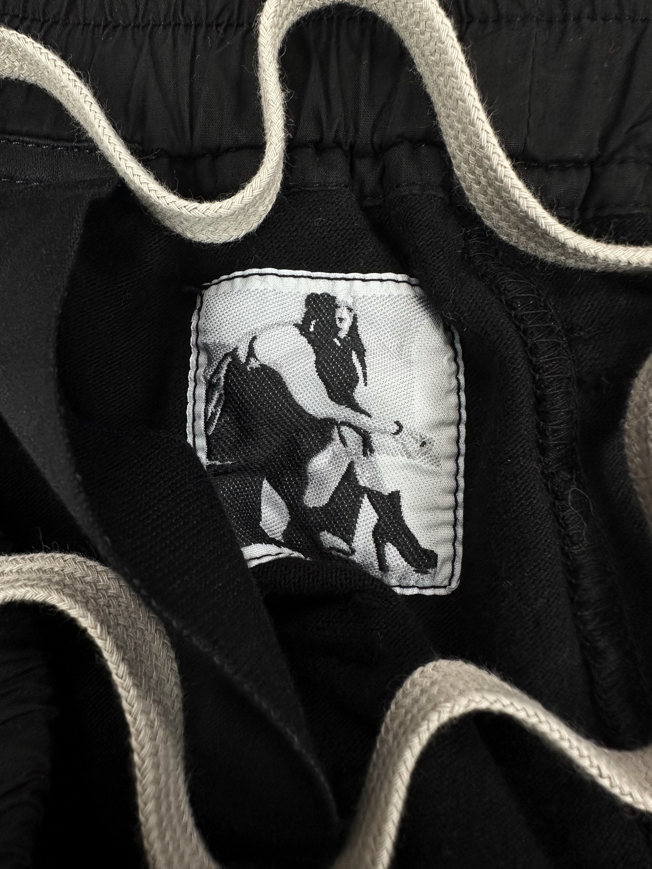 Rick Owens DRKSHDW Heavy Jersey Cotton Black Multi Pocket Shorts
