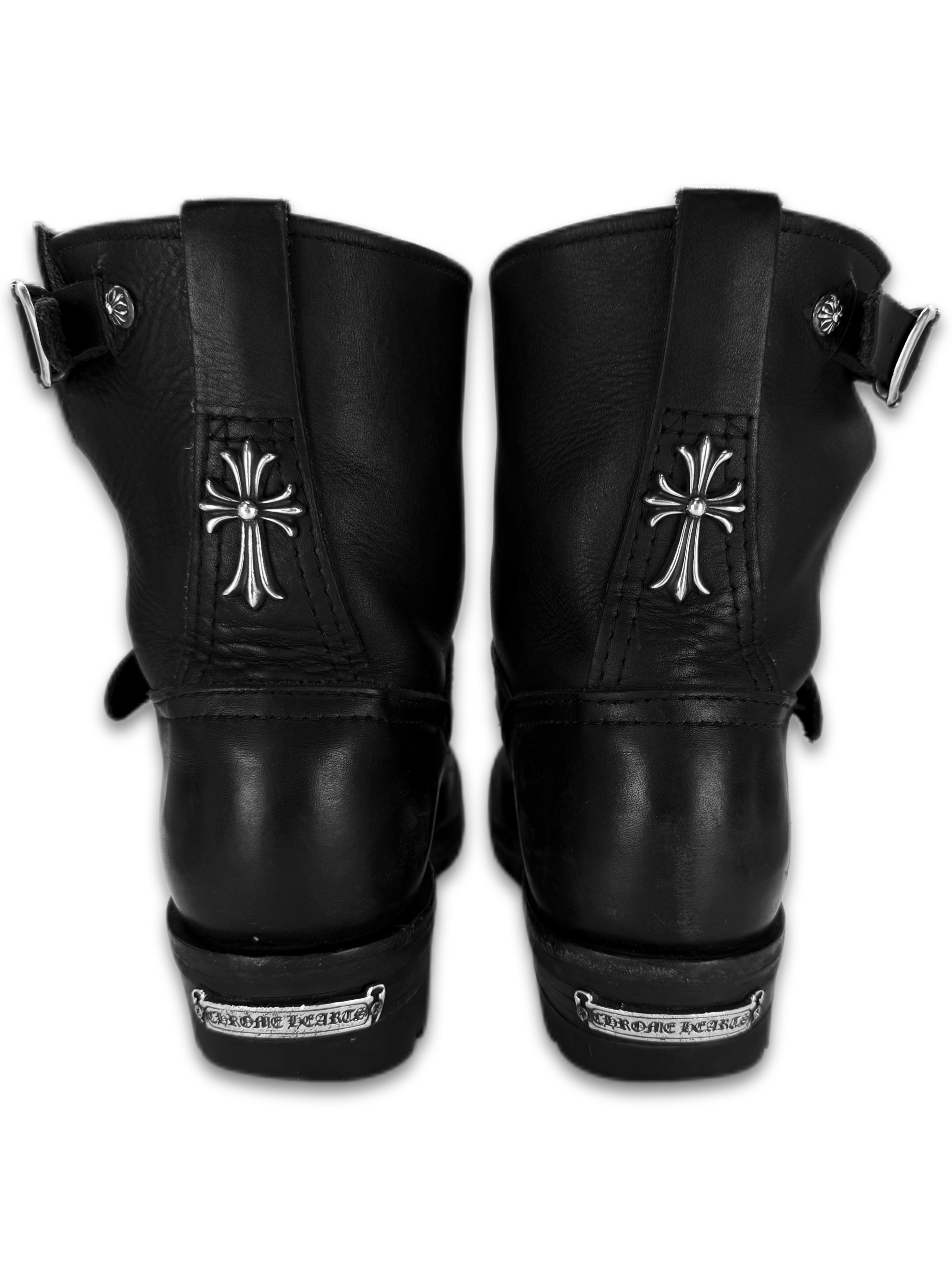 Chrome Hearts x Wesco ‘Cross’ Gunslinger Black Leather Boots