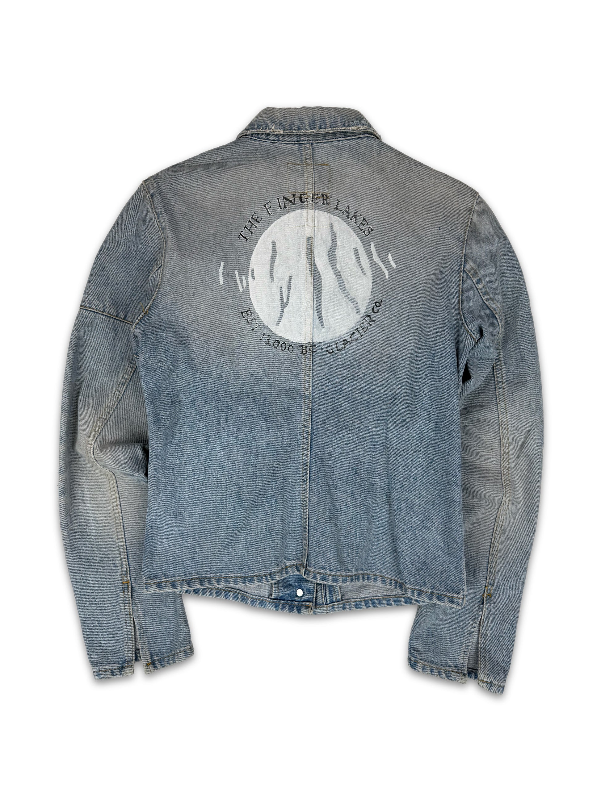SS04 Helmut Lang Hand Painted ‘Finger Lakes’ Denim Jacket