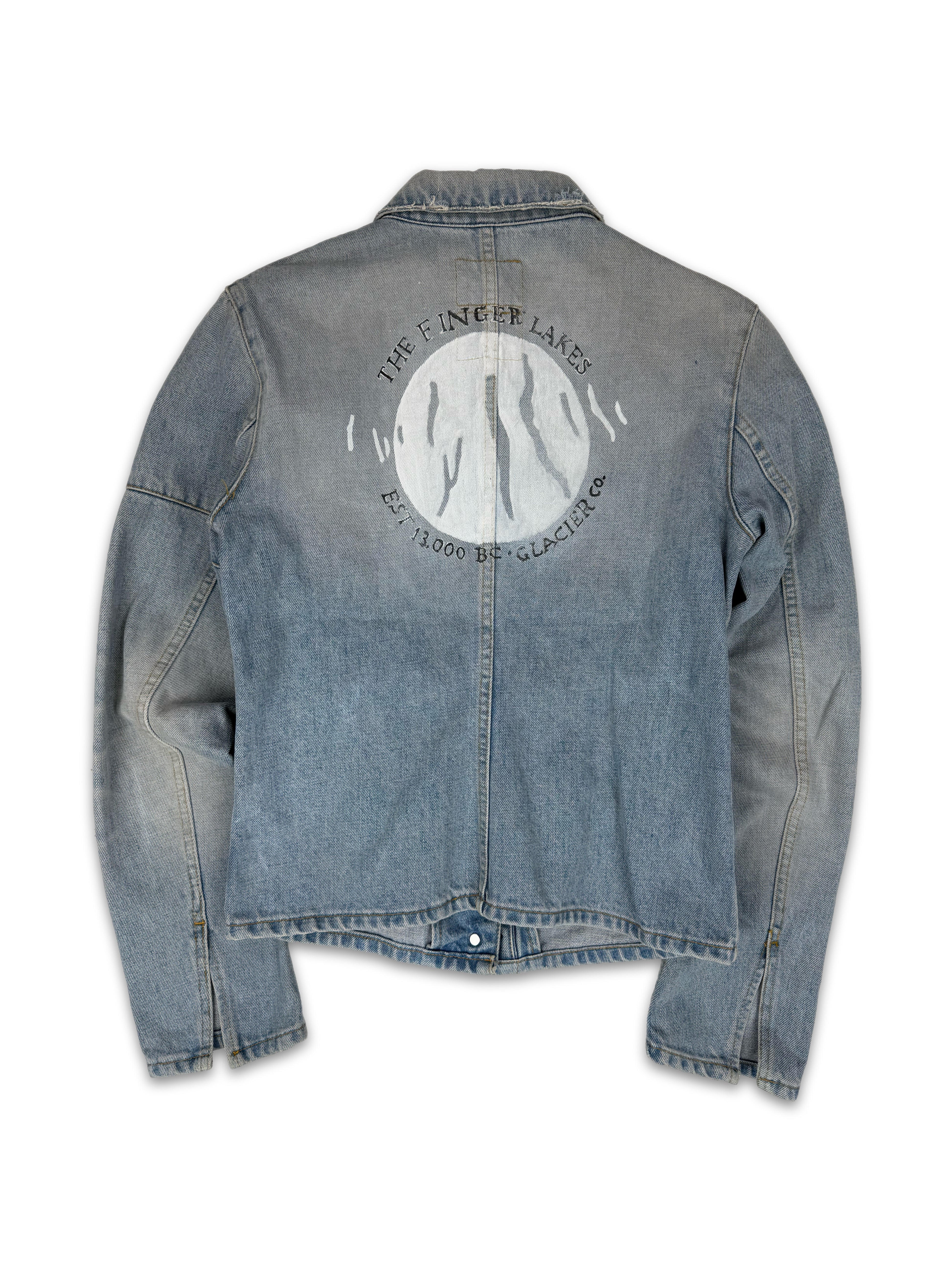 SS04 Helmut Lang Hand Painted ‘Finger Lakes’ Denim Jacket