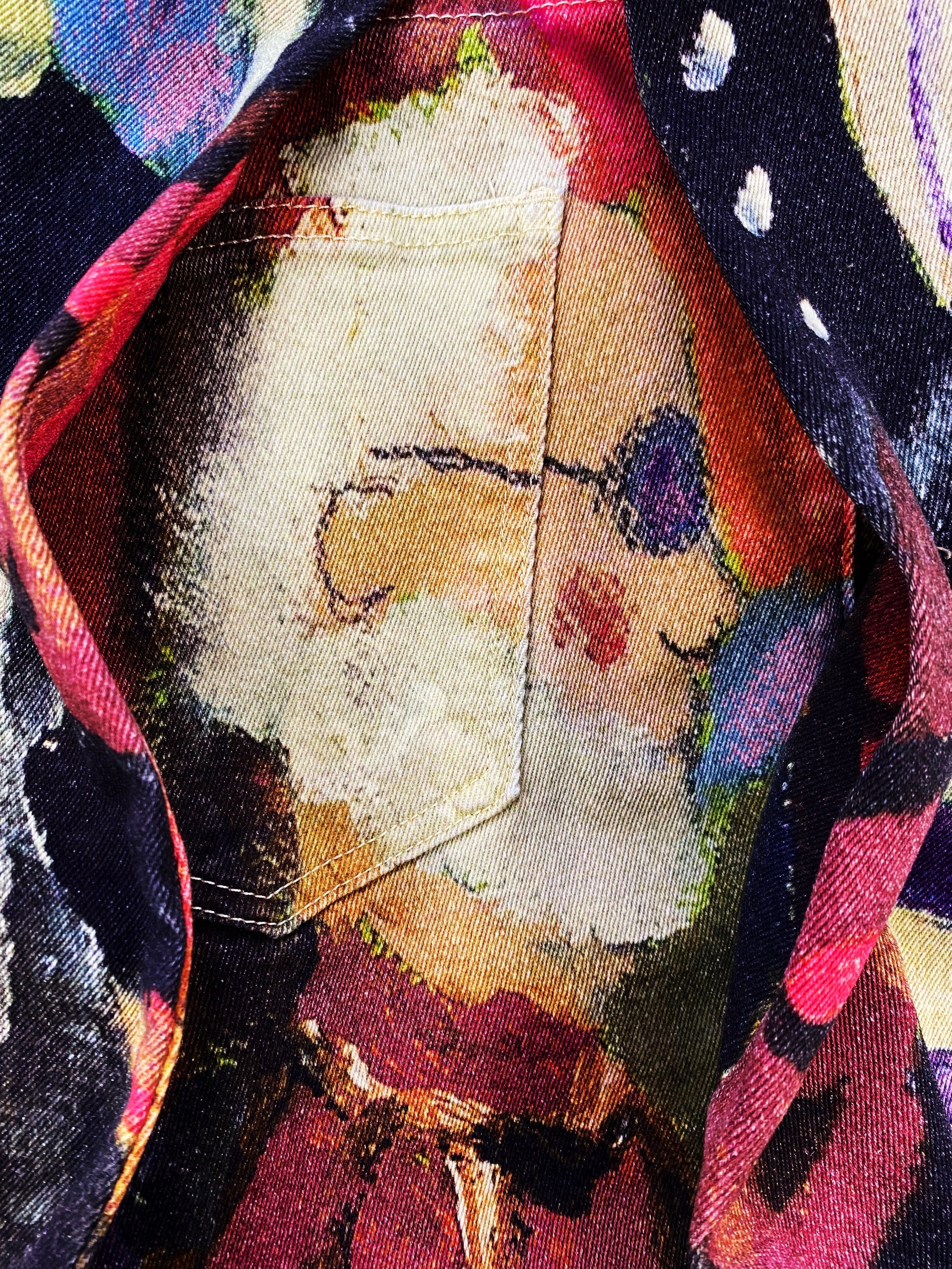 SS23 KidSuper Studios ‘Faces’ Oil Painting Full Print Denim Jeans