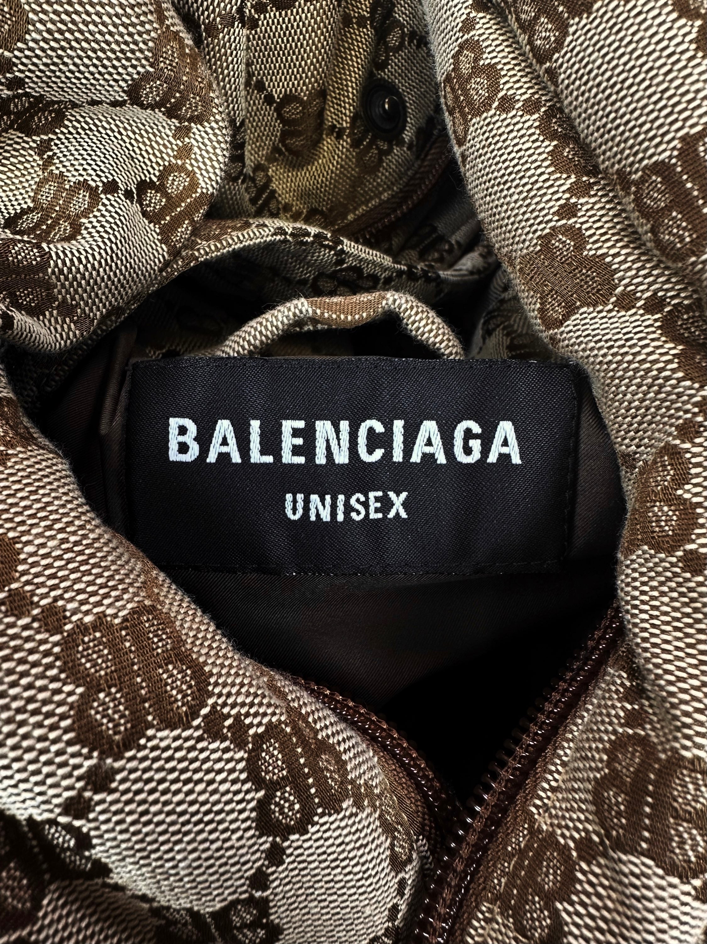 SS22 Balenciaga x Gucci ‘Hacker Project’ Monogram Puffer Jacket
