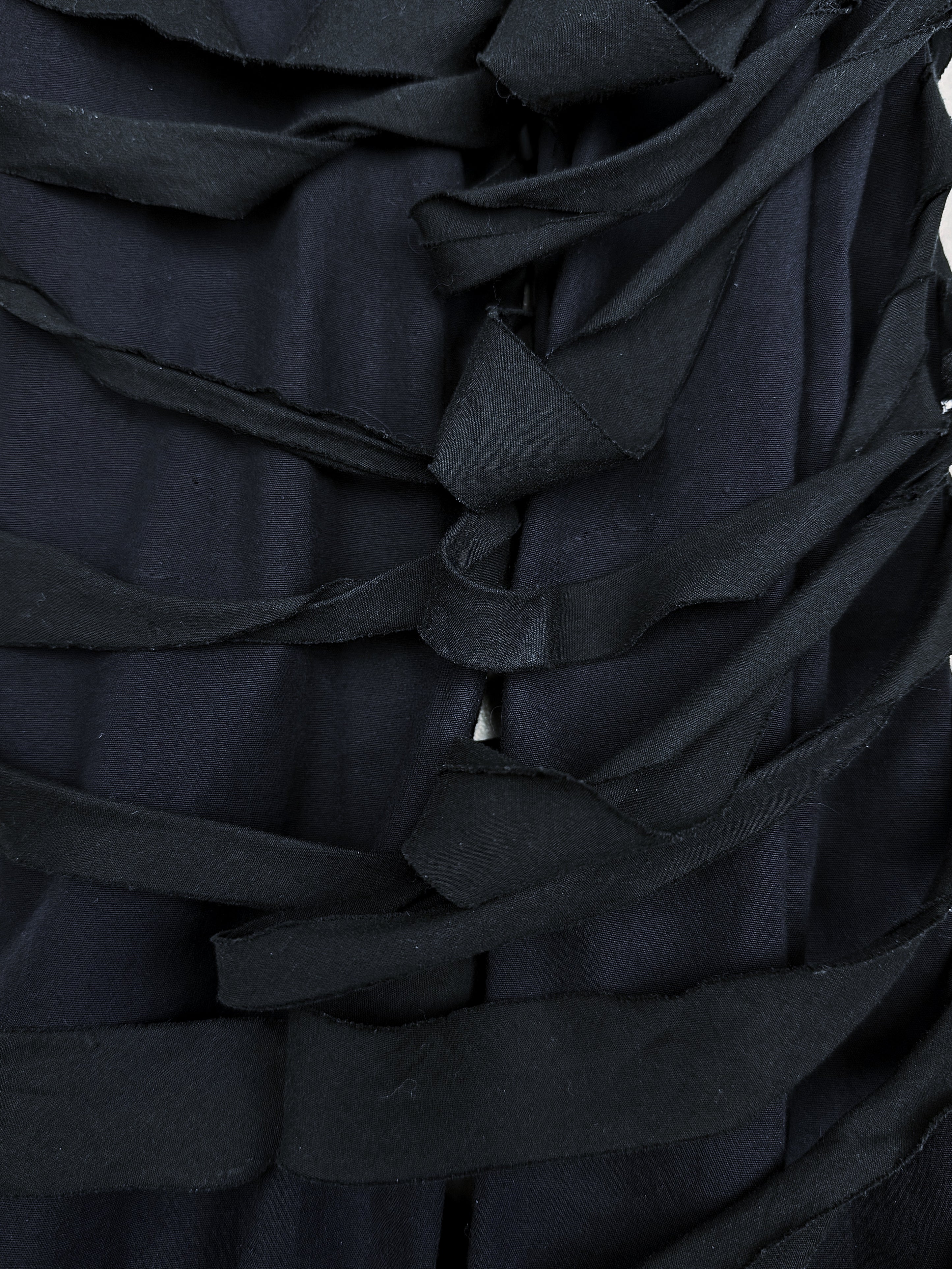 SS04 Helmut Lang PRESS SAMPLE ‘Mummy’ Bondage Navy Poplin Pants