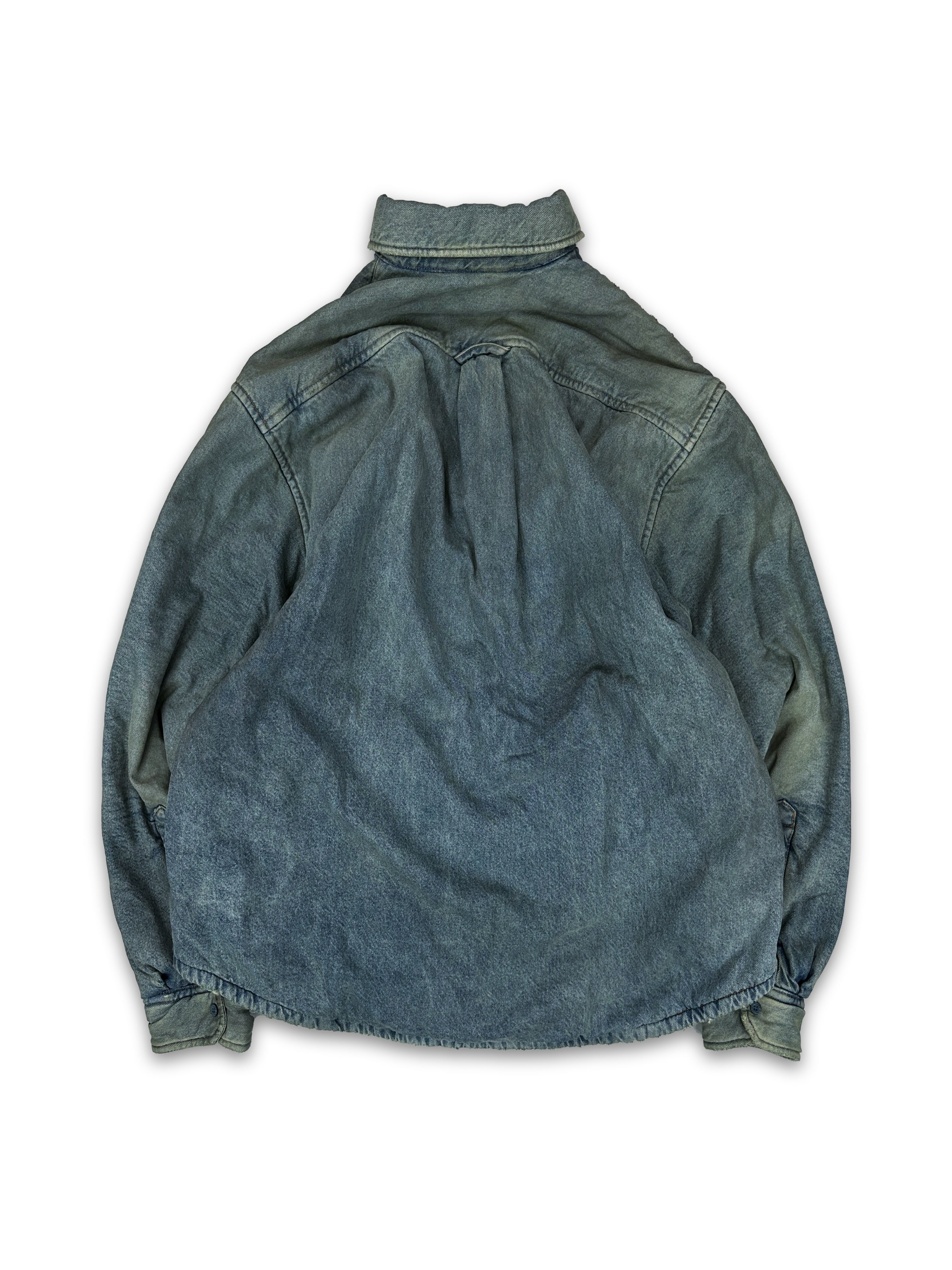 AW22 Balenciaga SAMPLE Padded Logo Oversized Denim Jacket
