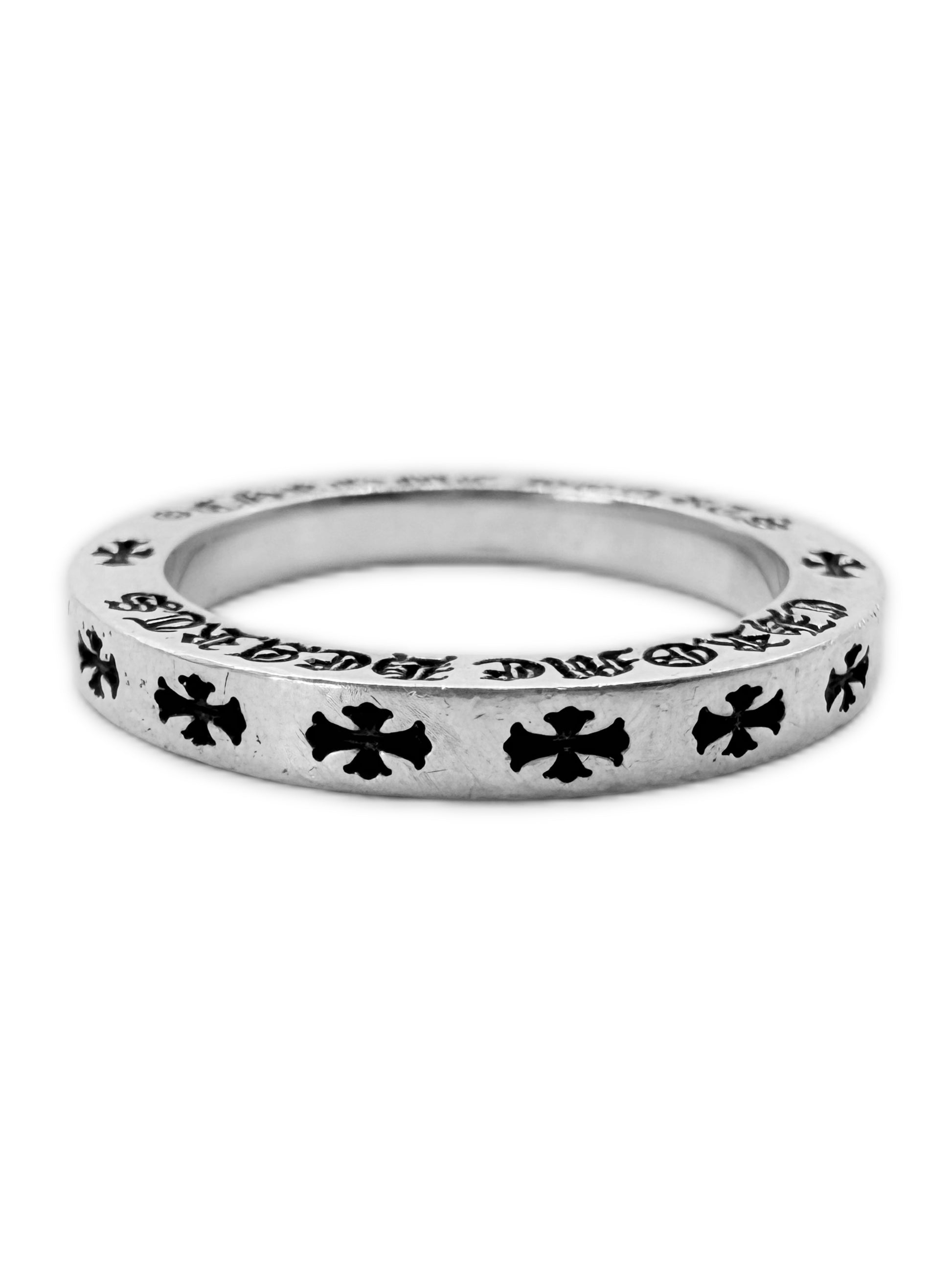 Chrome Hearts Fuck You 3mm Spacer Plus .925 Silver Ring