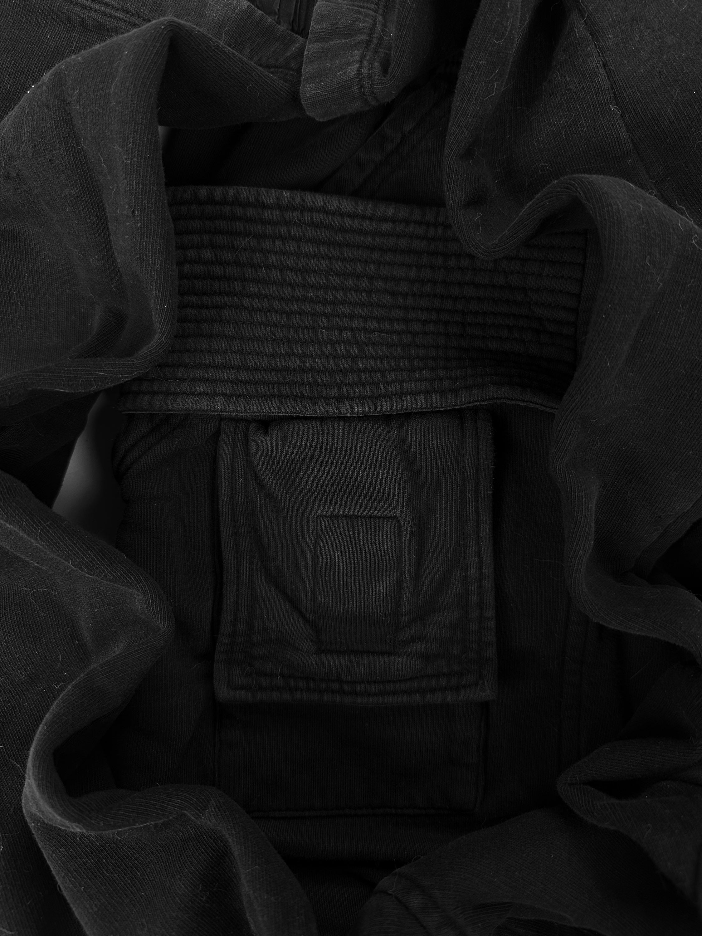 Rick Owens DRKSHDW ‘Creatch’ Cargo Pocket Black Sweat Pants