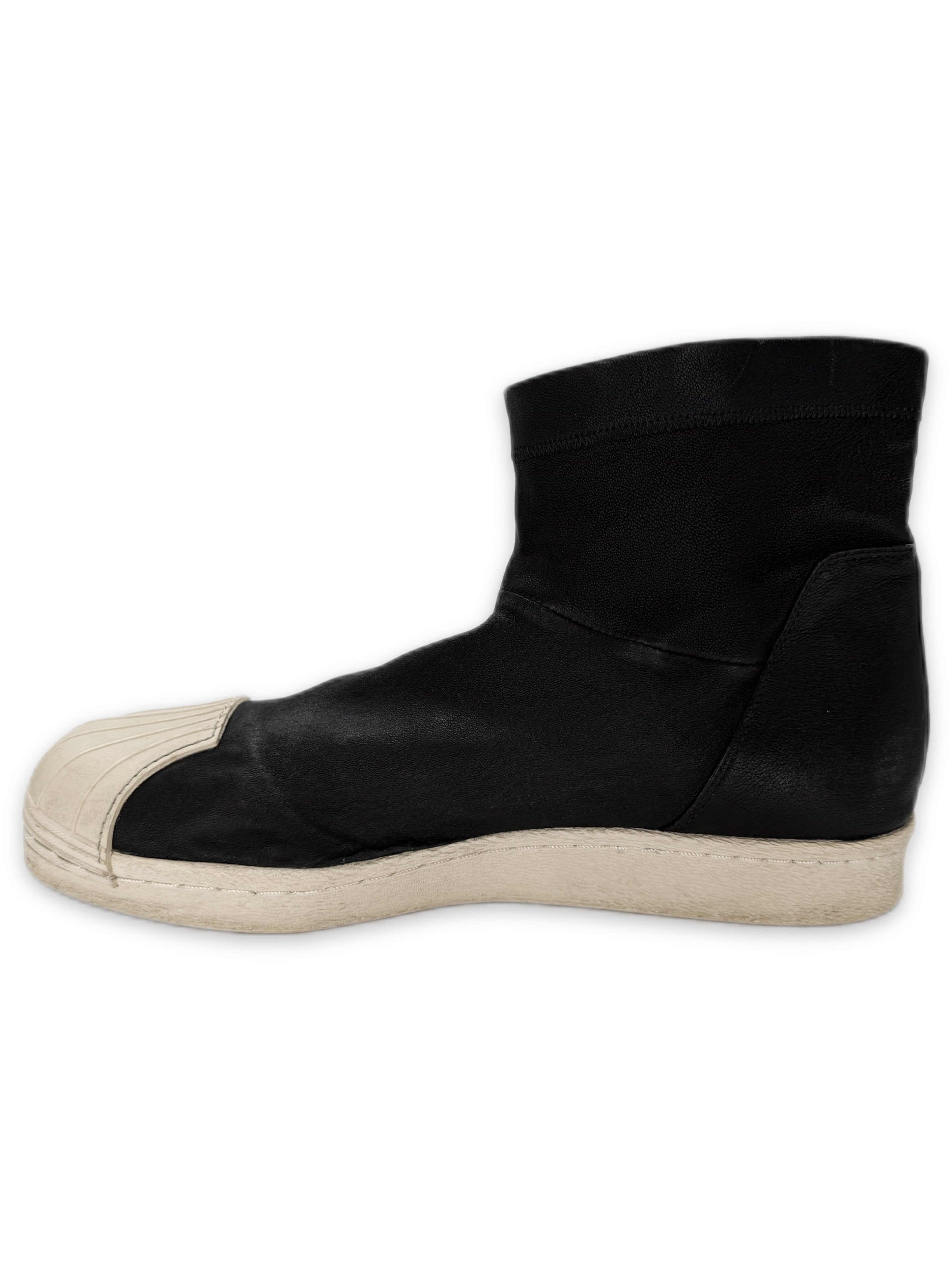 Rick Owens x Adidas Superstar Leather Ankle Shell-toe Boots