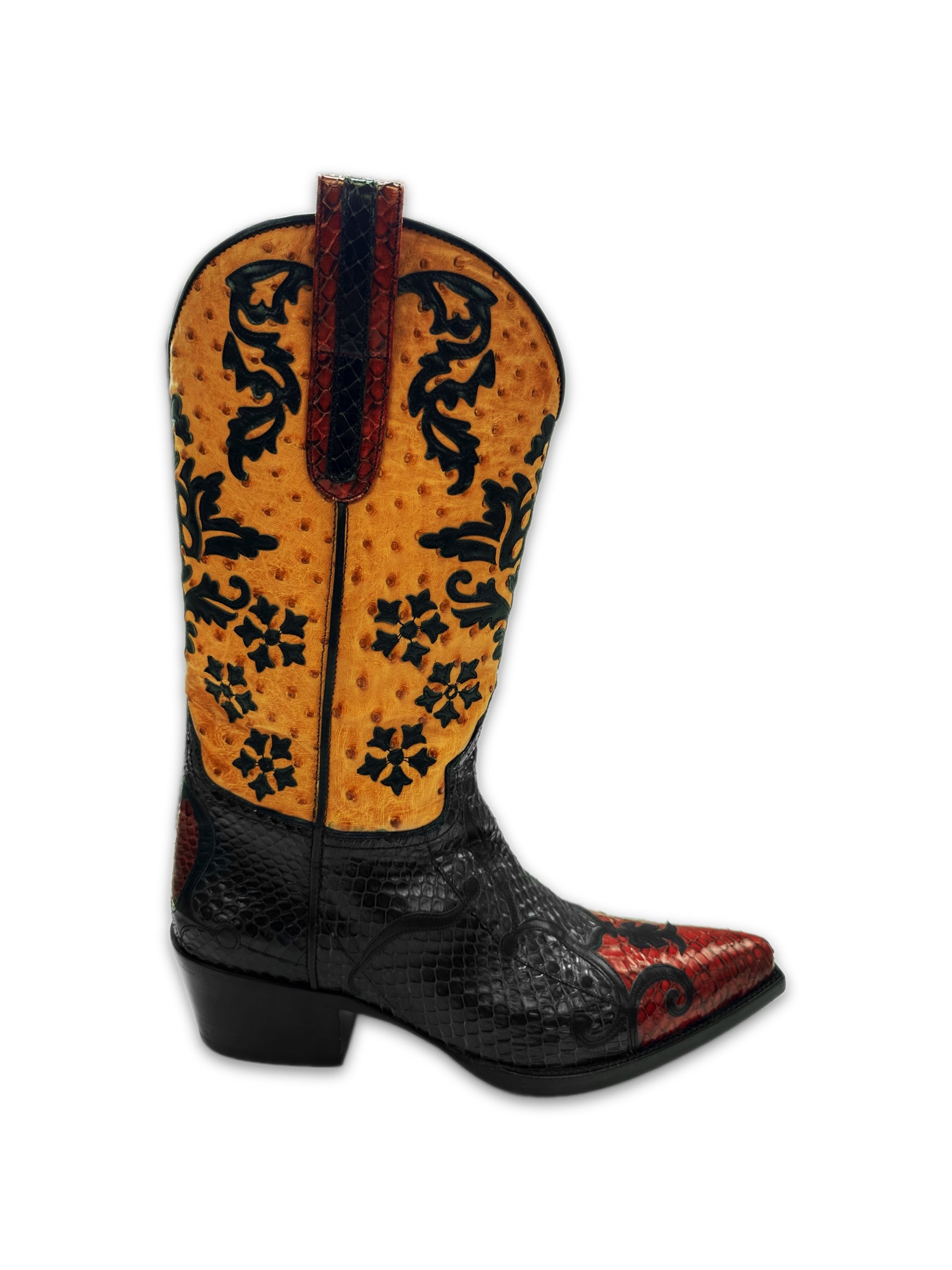 SS00 Gucci by Tom Ford ‘Runway Worn’ Python/Ostrich Leather Western Boots