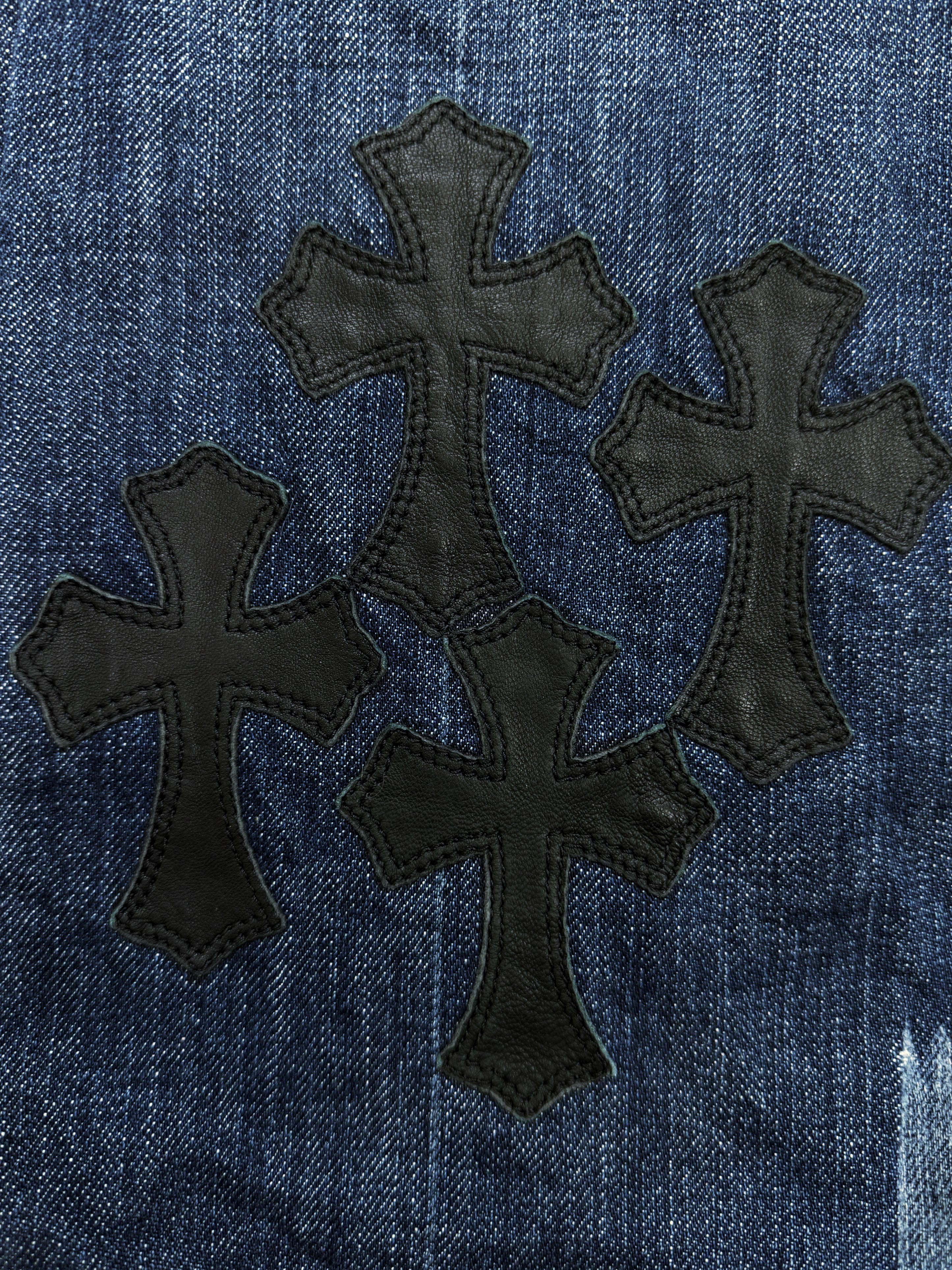 Chrome Hearts 7 For All Man Kind 23 Cross Patch 1/1 Custom Denim