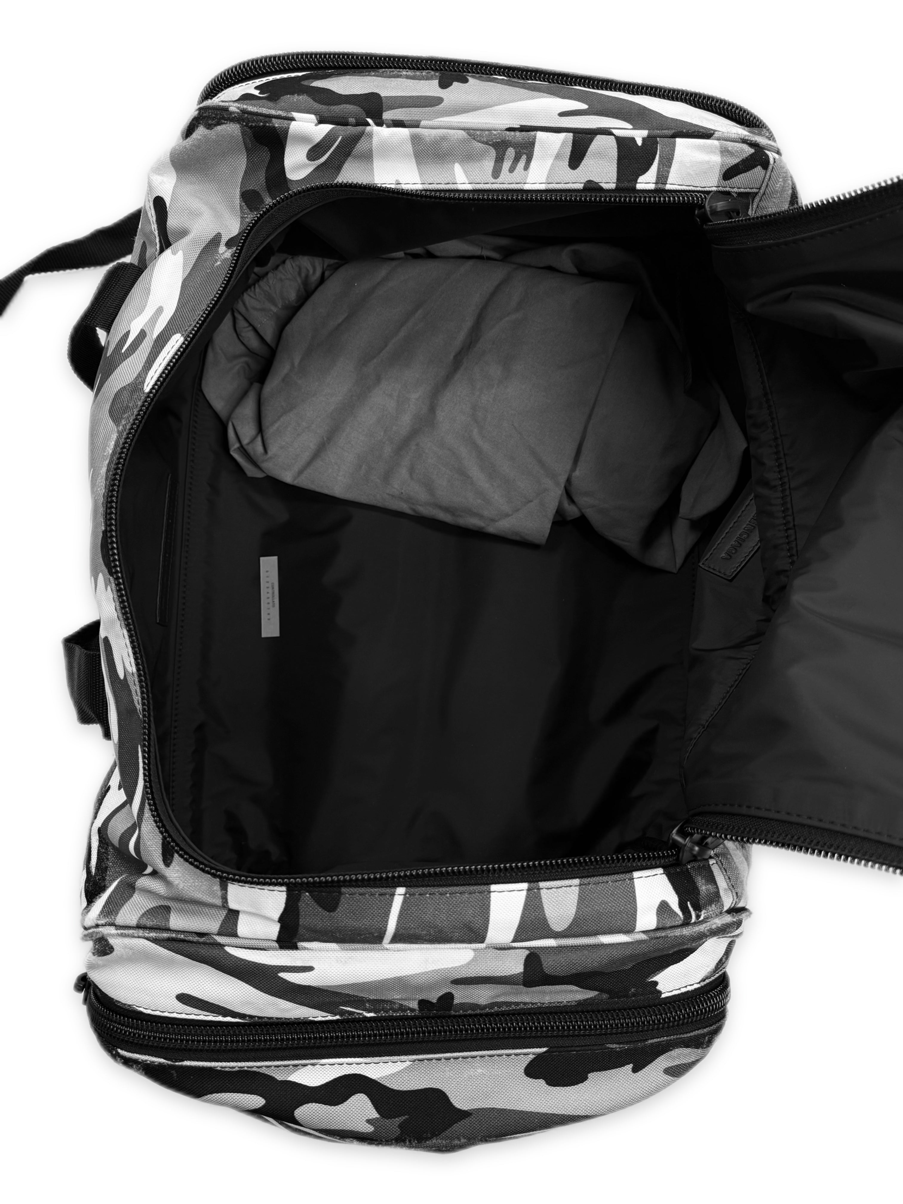 AW21 Balenciaga ‘Snow Camo’ Convertible Duffle  Backpack