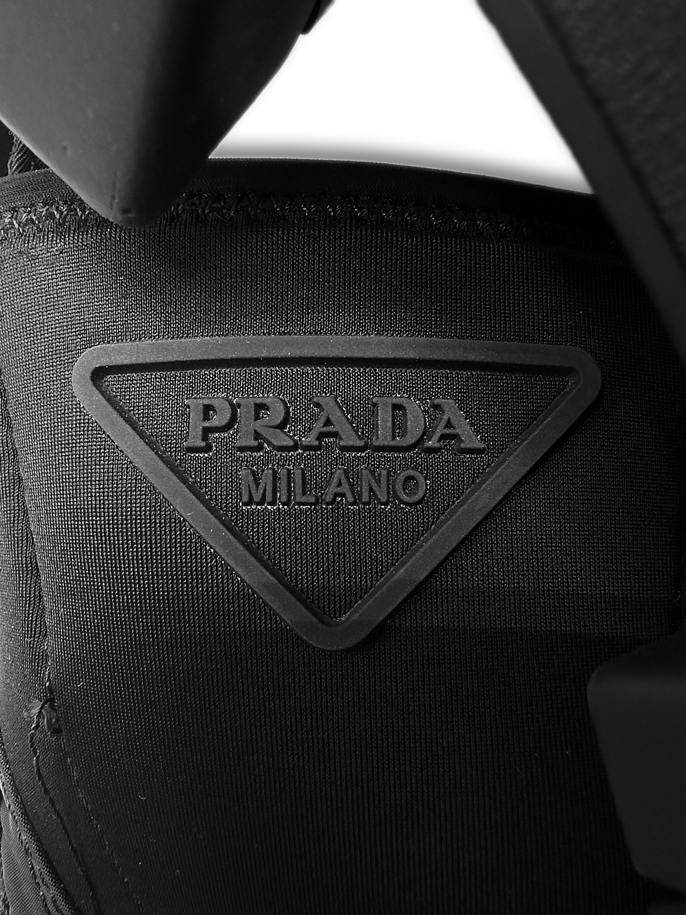 Prada ‘Monolith’ Re-Nylon Gabardine Black Chunky Boots