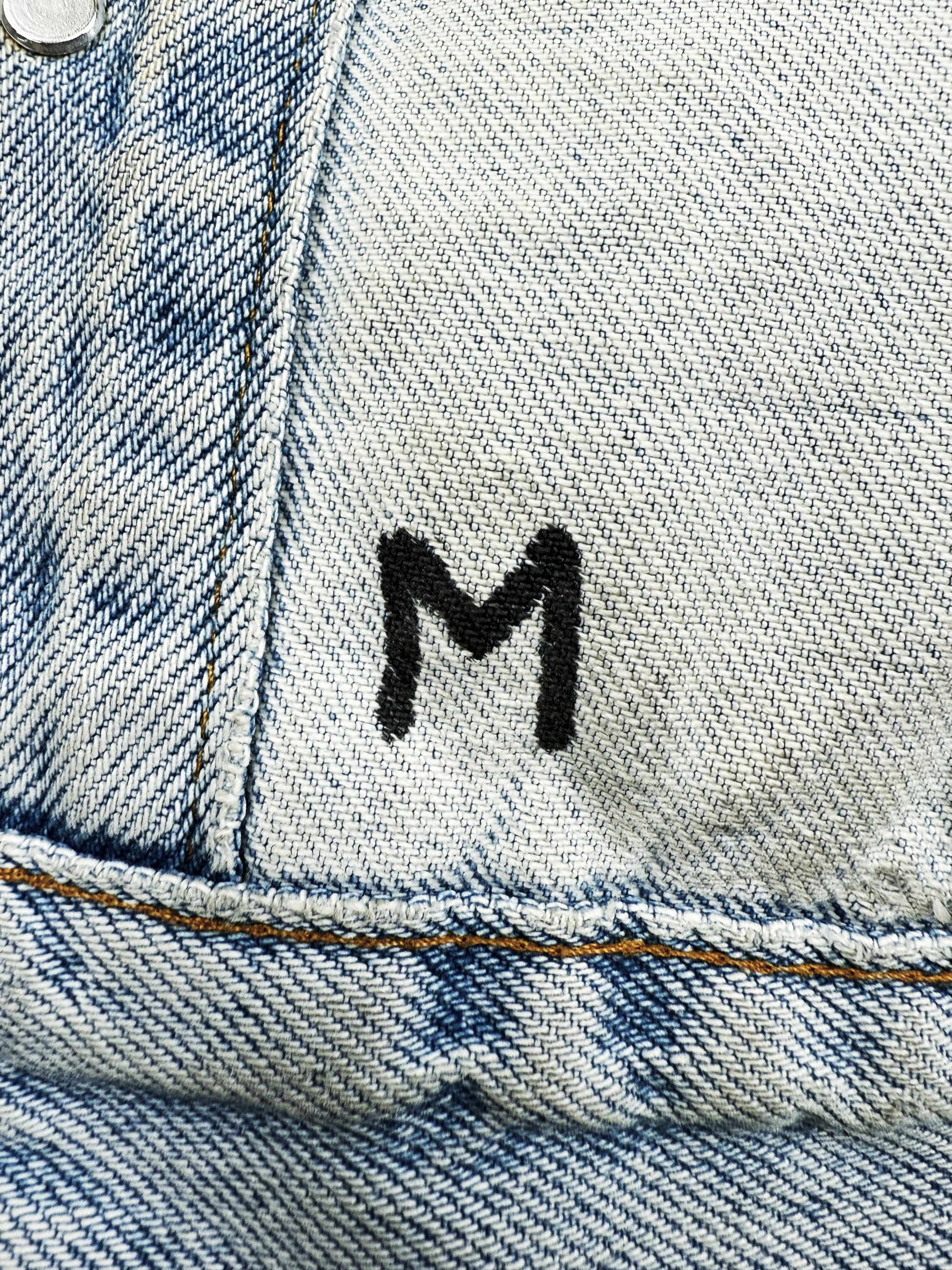 AW99 Maison Margiela Artisanal Painted Levi’s Type III Denim Jacket