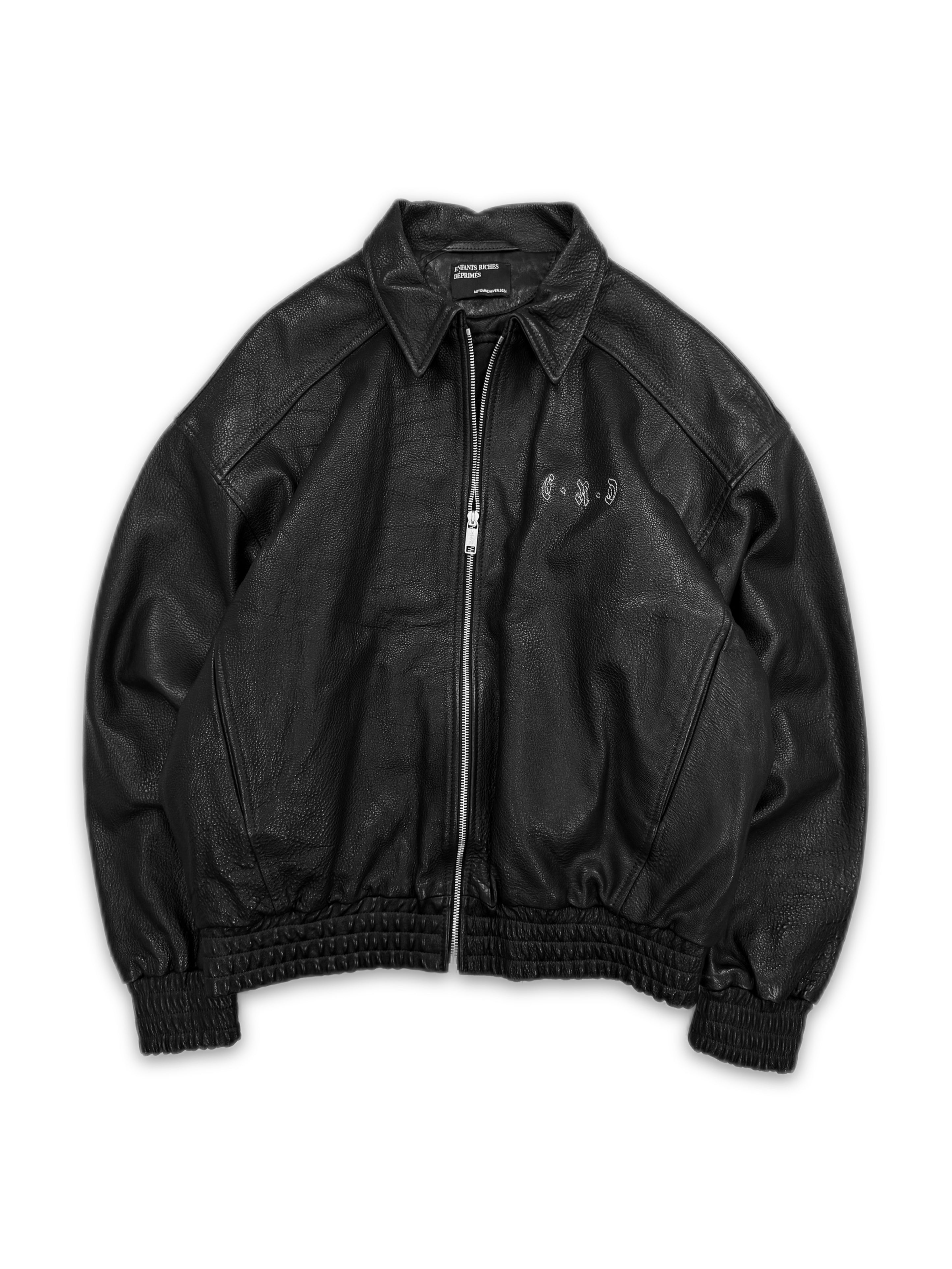 AW24 Enfants Riches Deprimes ‘Painters Wives’ Embroidered Leather Jacket