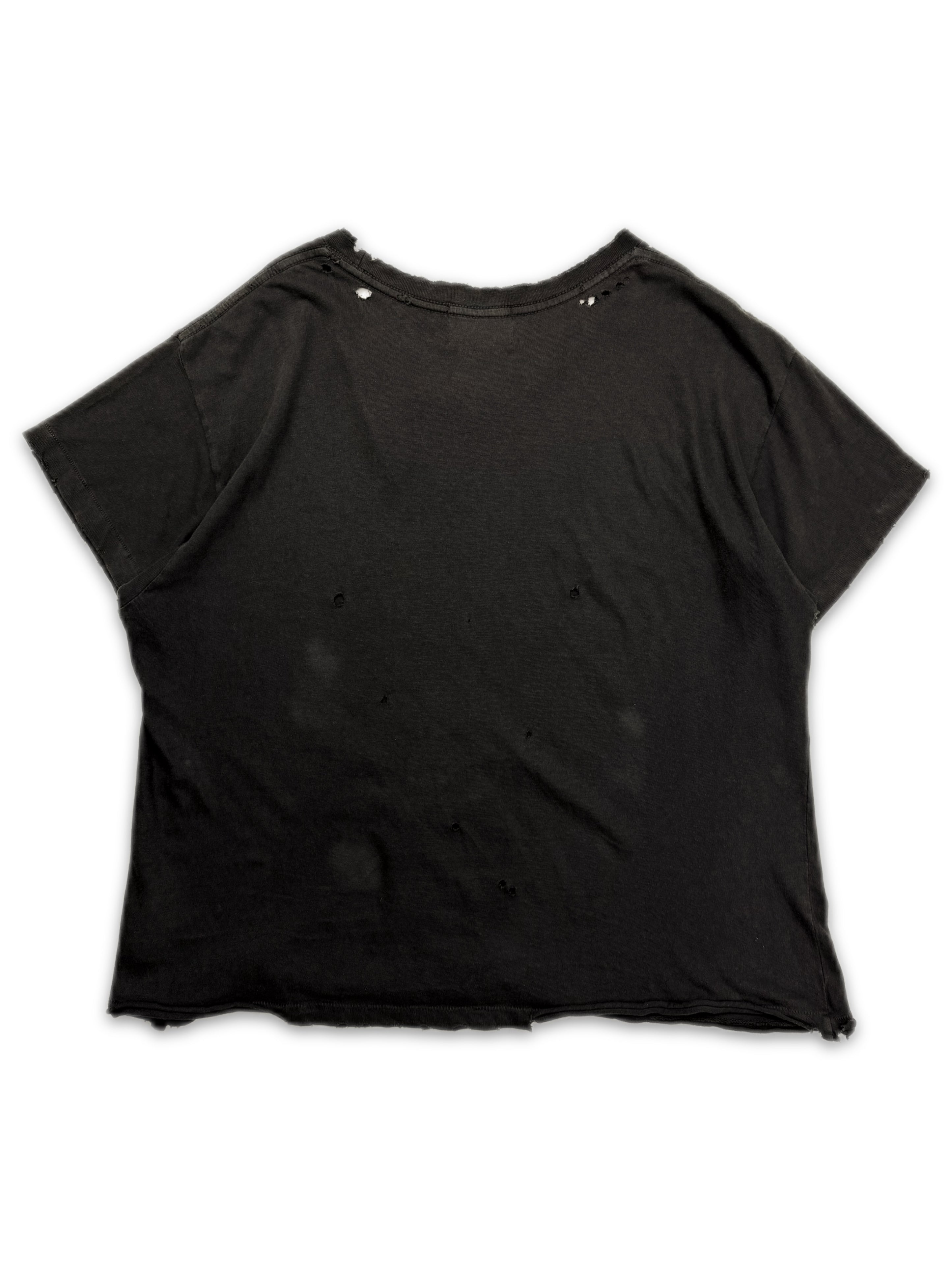 Enfants Riches Deprimes Distressed Dark Brown Logo T-Shirt