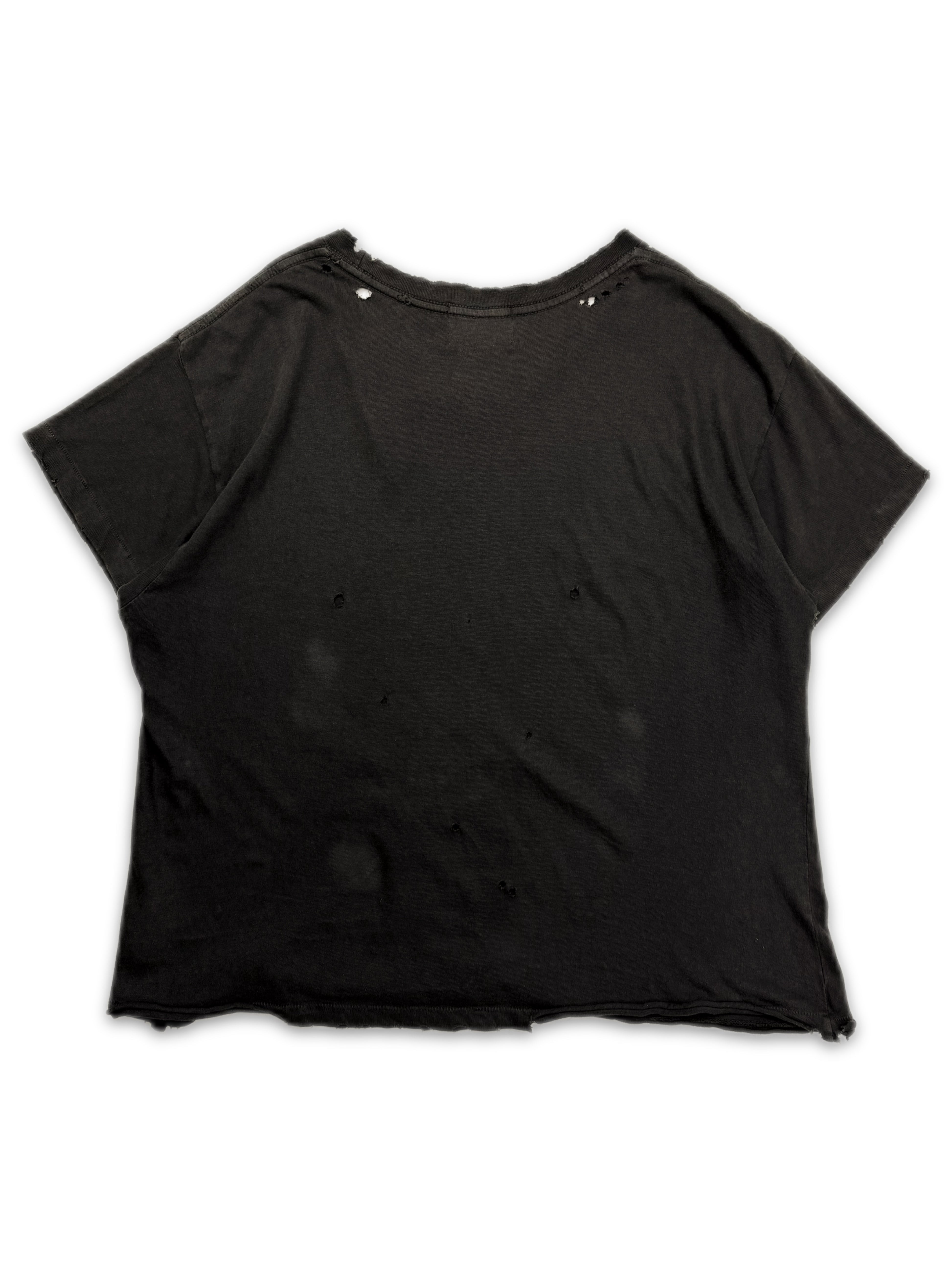 Enfants Riches Deprimes Distressed Dark Brown Logo T-Shirt
