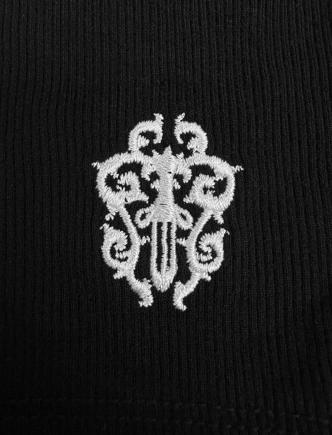Chrome Hearts ‘Dagger’ Cropped Black Long Sleeve Cardigan