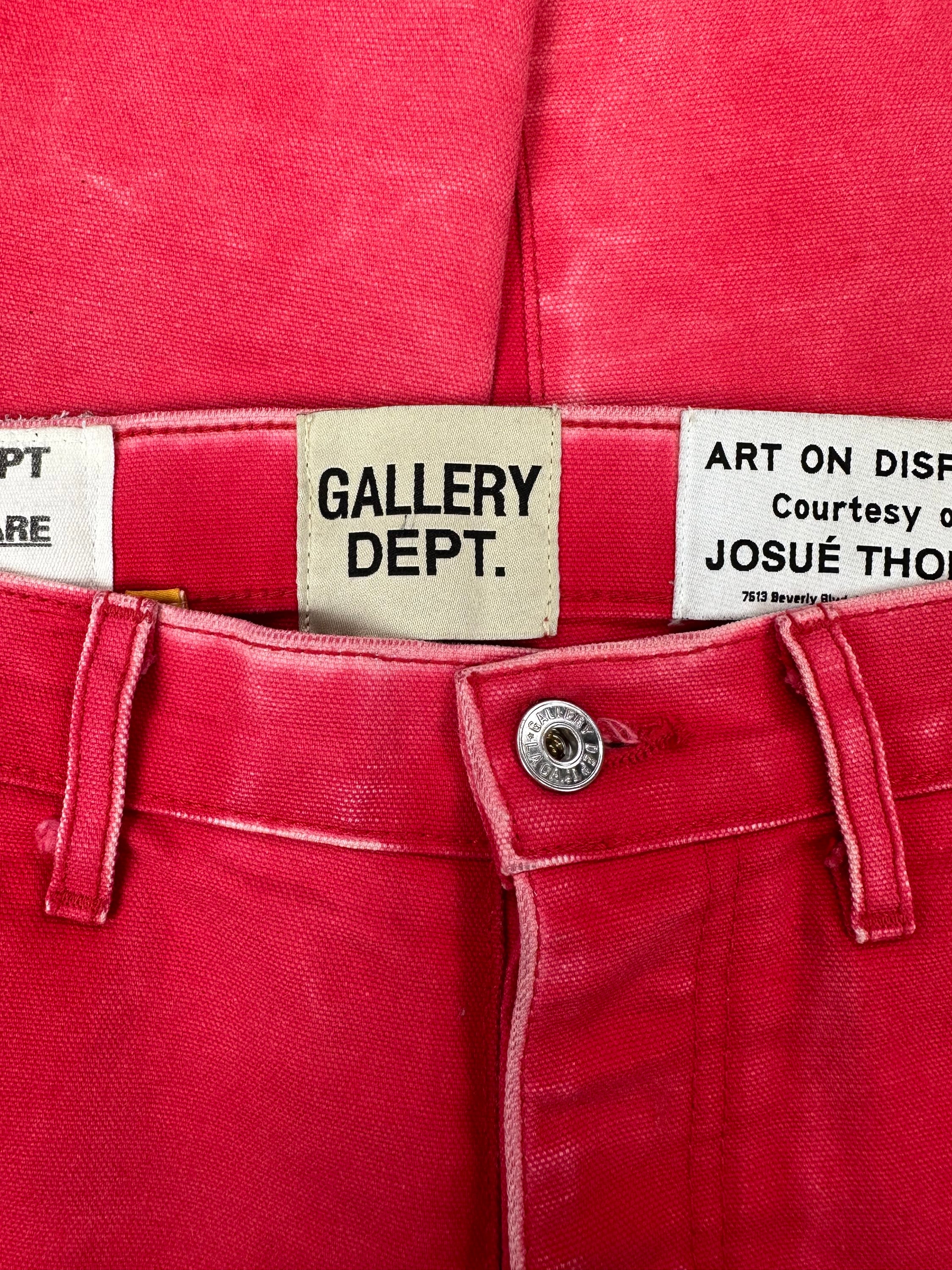 Gallery Dept. Red Flared ‘Carpenter’ Reconstructed Denim