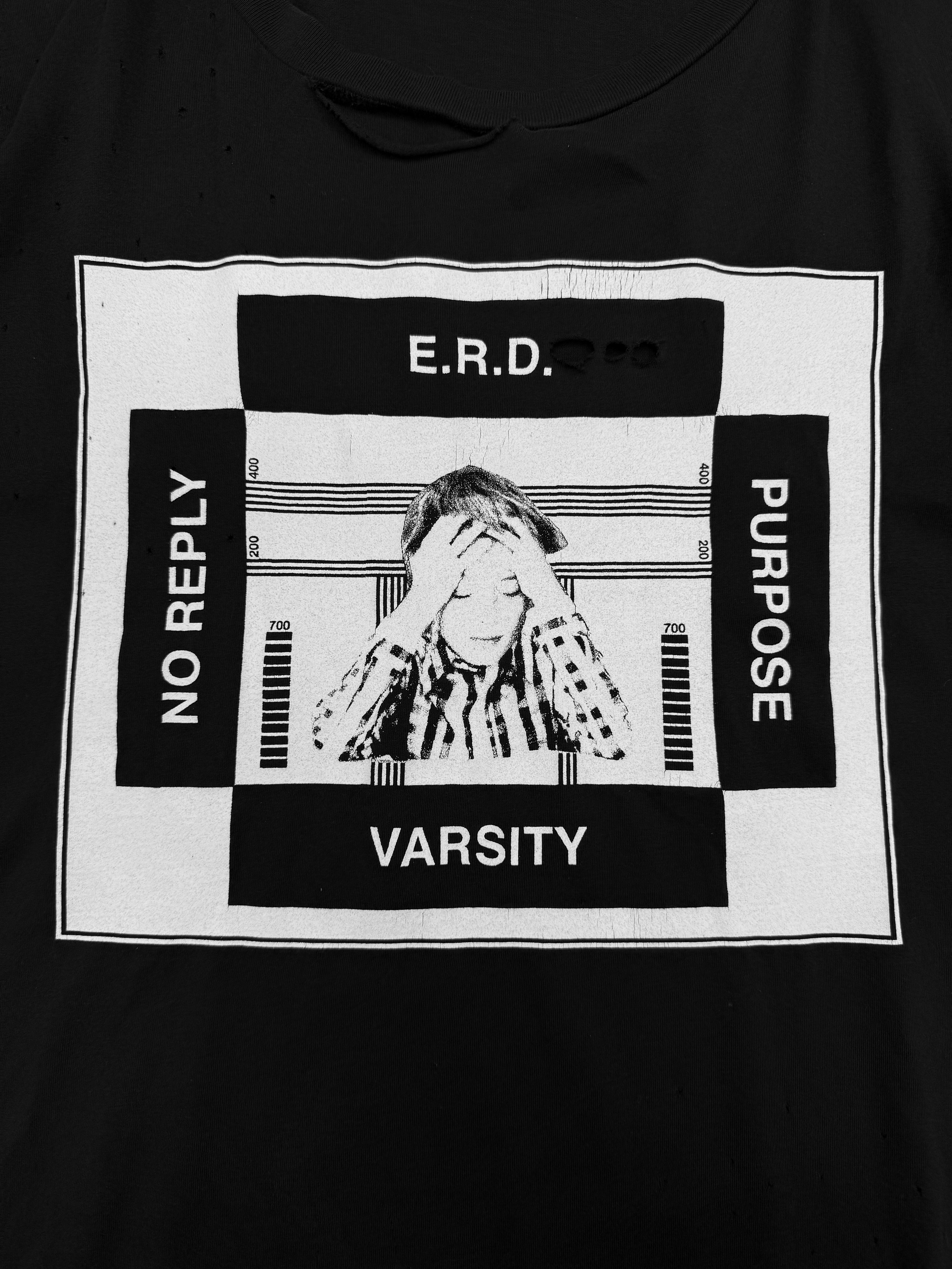 2012 Enfants Riches Deprimes ‘No Reply’ Black Graphic T-Shirt
