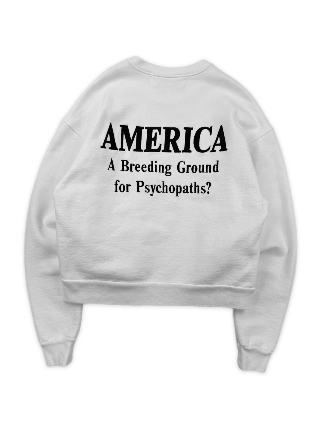 AW17 Enfants Riches Deprimes ‘America Psychopath’ White Heavy Weight Crewneck