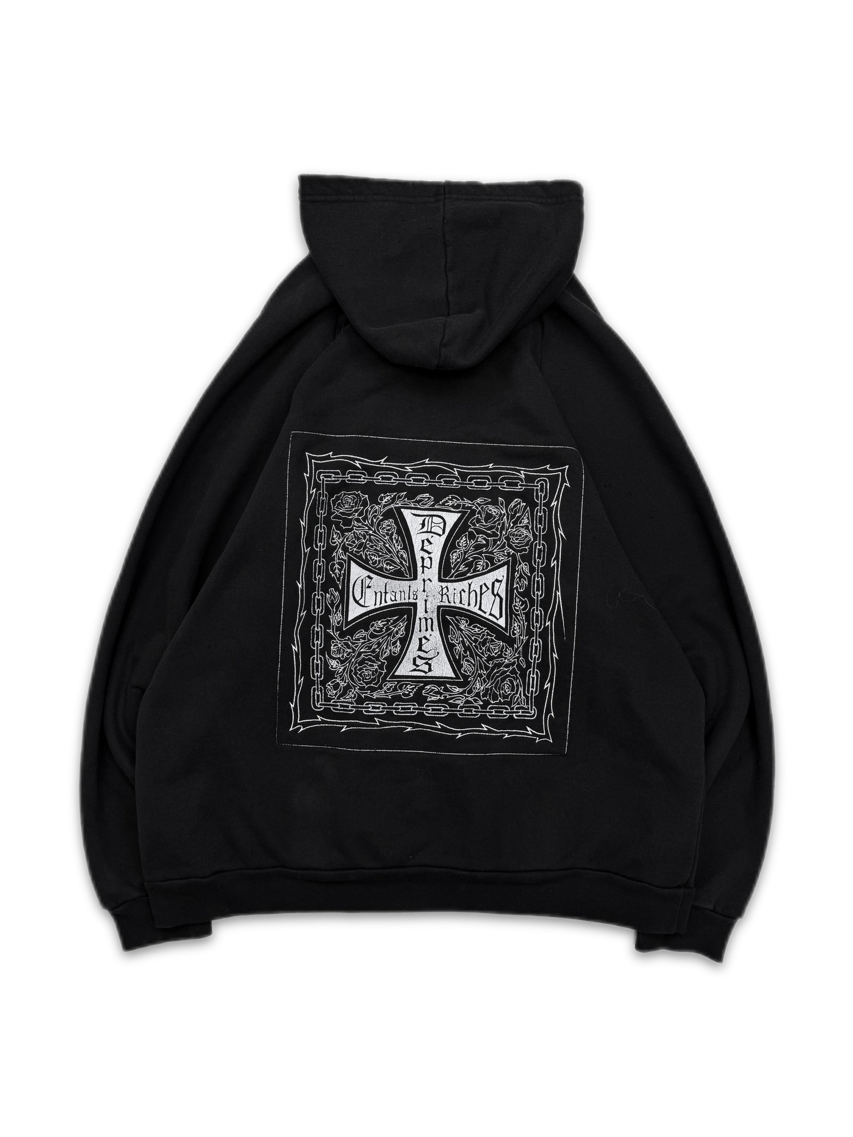 Enfants Riches Deprimes Iron Cross Black Heavy Weight Hoodie