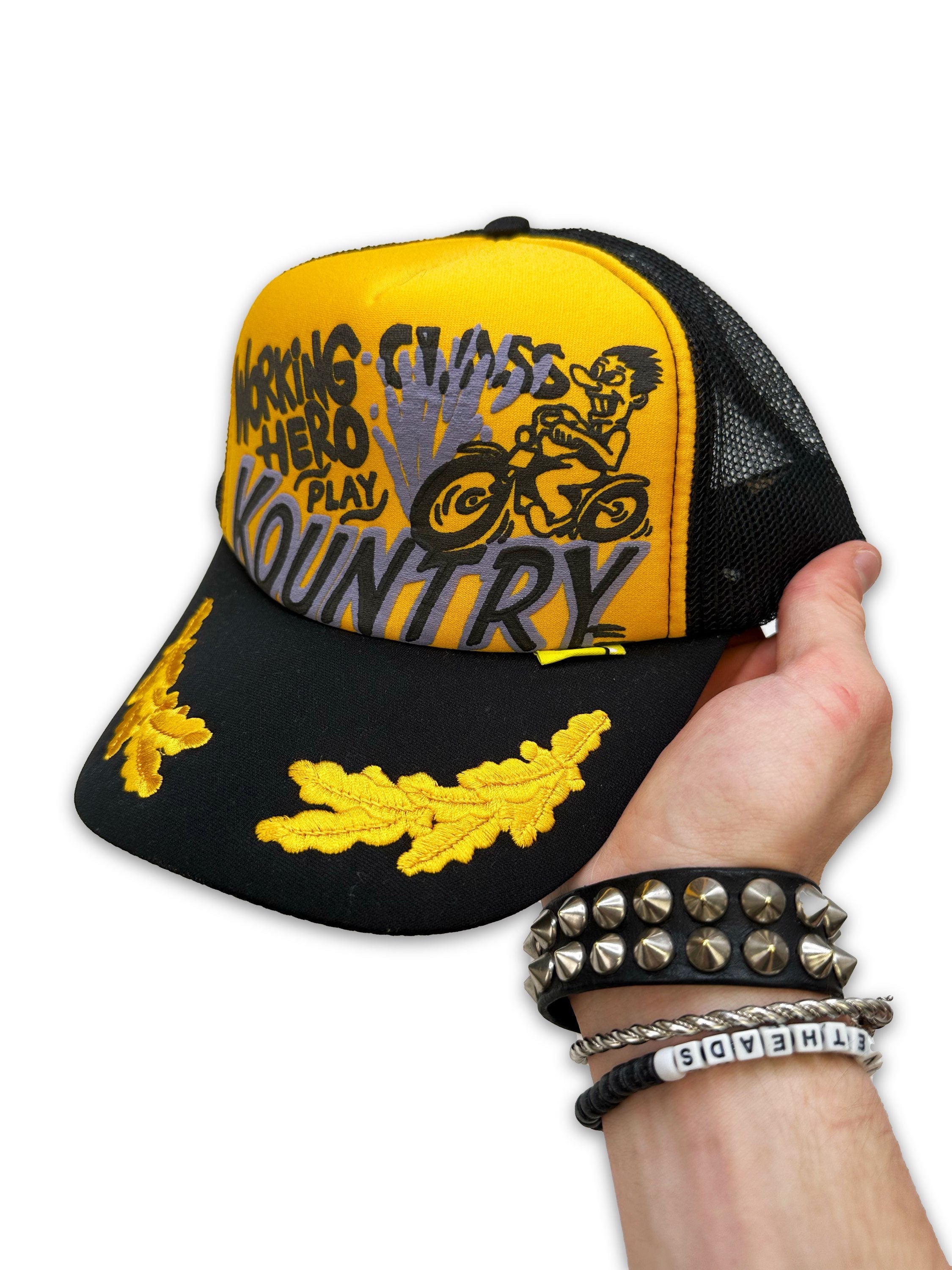 AW24 Kapital ‘Working Class Hero’ Embroidered Trucker Hat