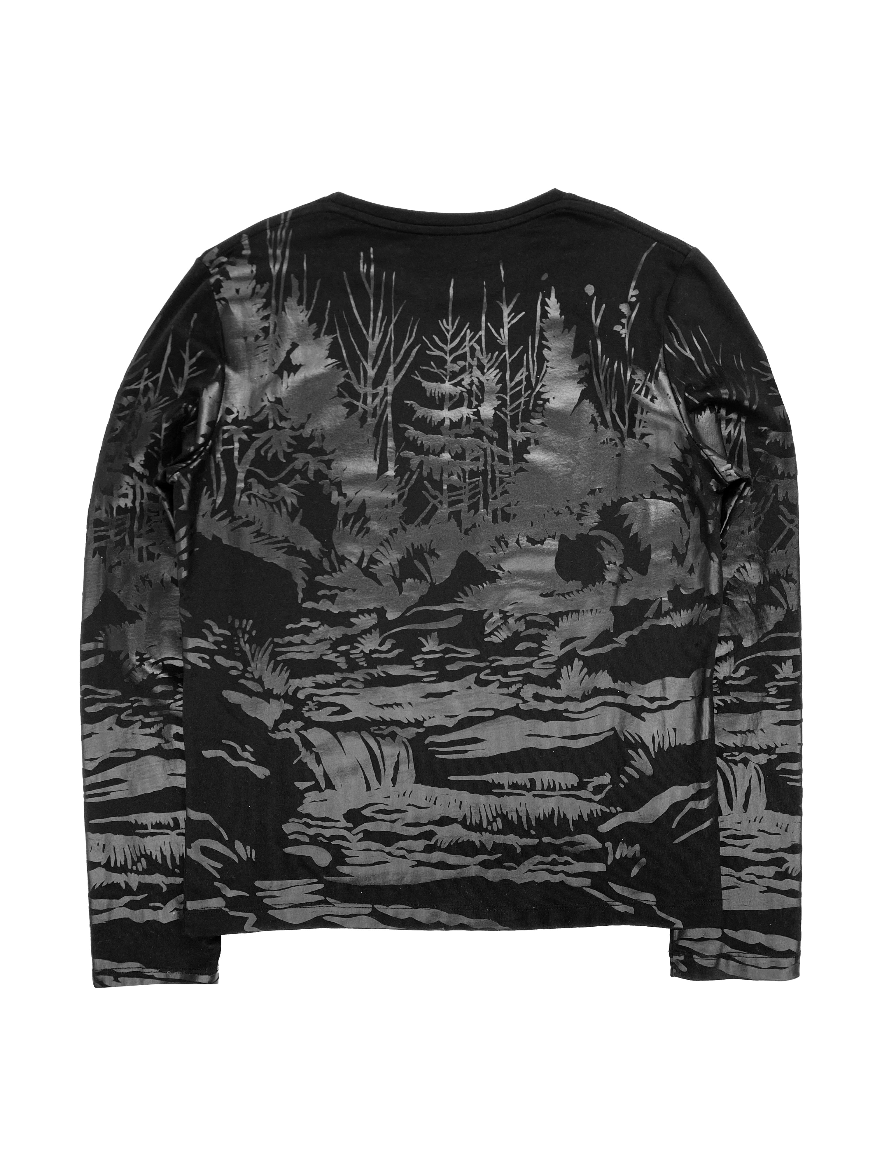 SS14 Balenciaga Landscape Full Print Longsleeve Shirt
