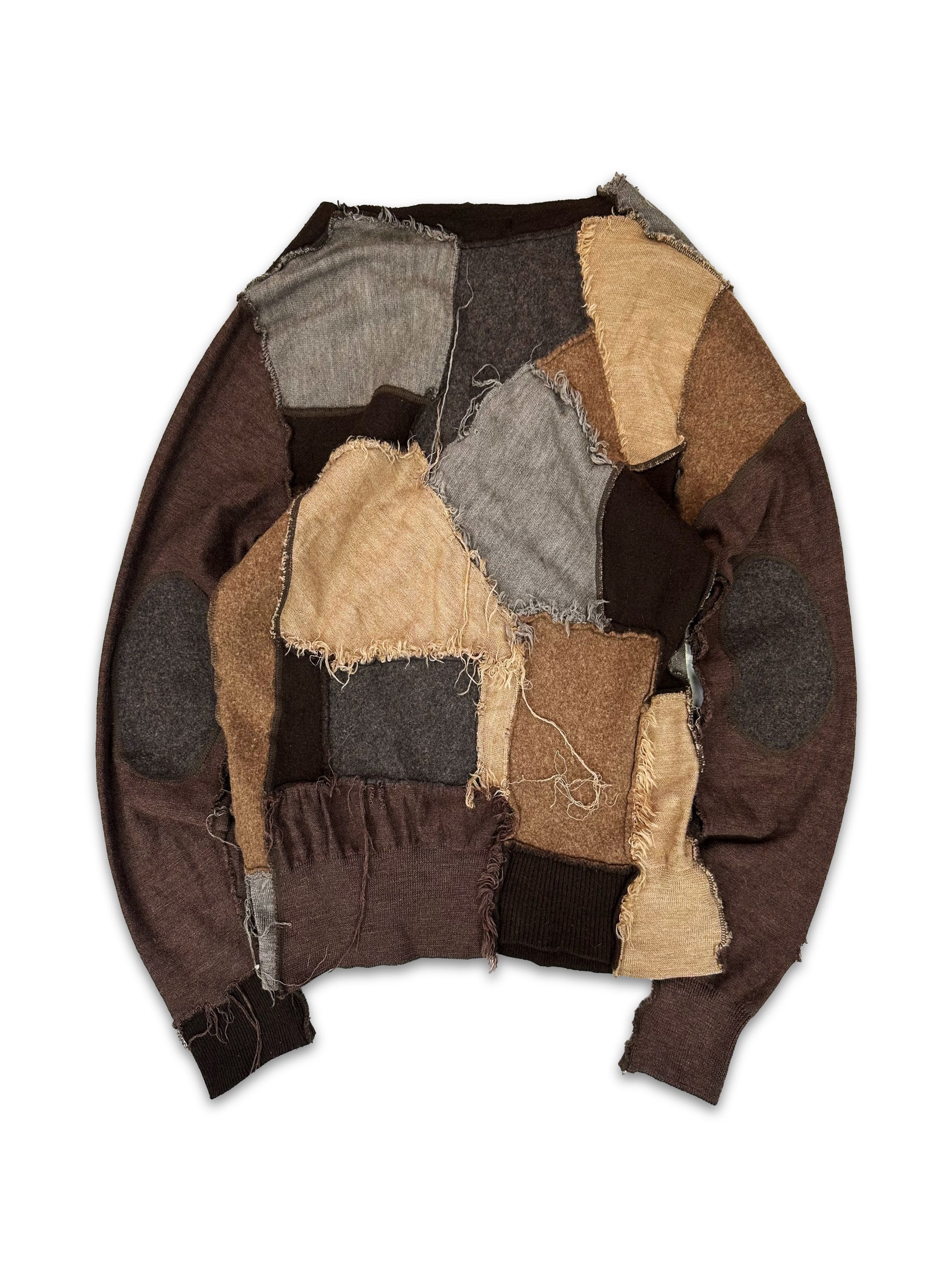 AW03 Junya Watanabe ‘Patchwork’ Reconstructed Cardigan