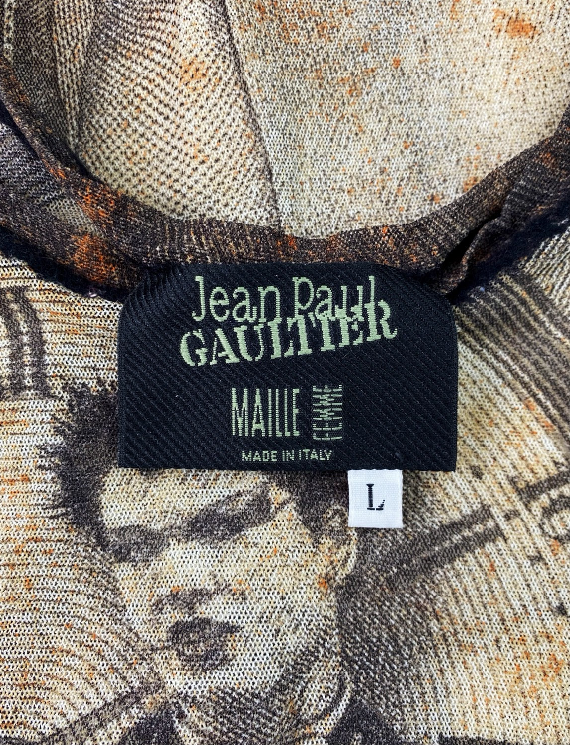 FW03 Jean Paul Gaultier Femme “Clockwork” Mesh Tank-top