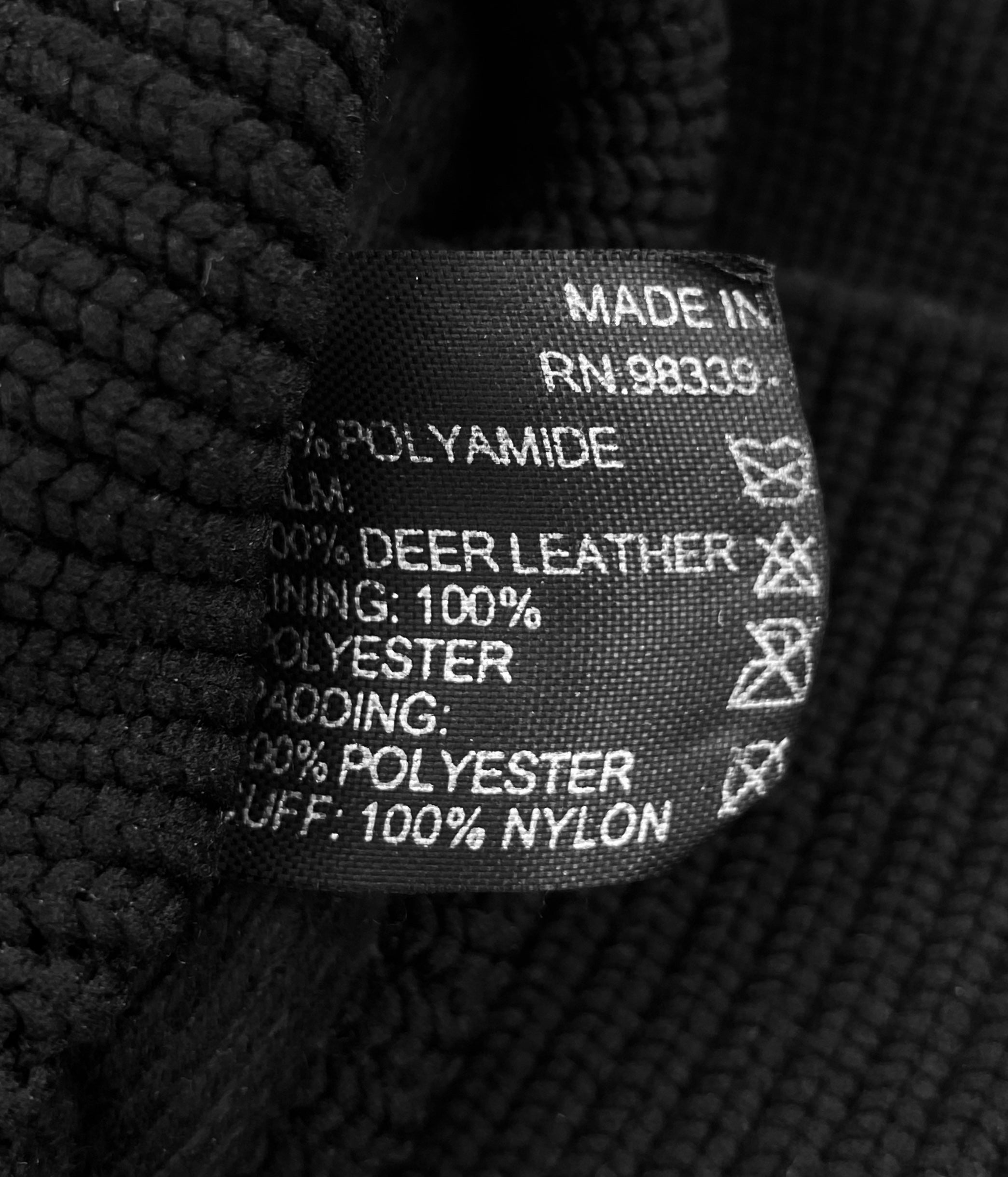 2000’s Prada Sport Deer Leather Nylon Padded Gloves