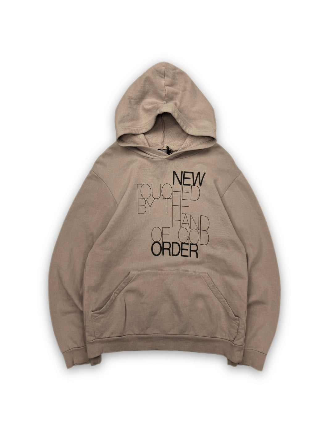 AW03 Raf Simons ‘Hand of God’ Closer Beige Light Weight Hoodie