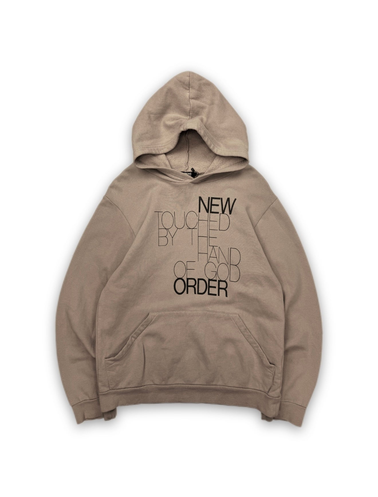 AW03 Raf Simons ‘Hand of God’ Closer Beige Light Weight Hoodie
