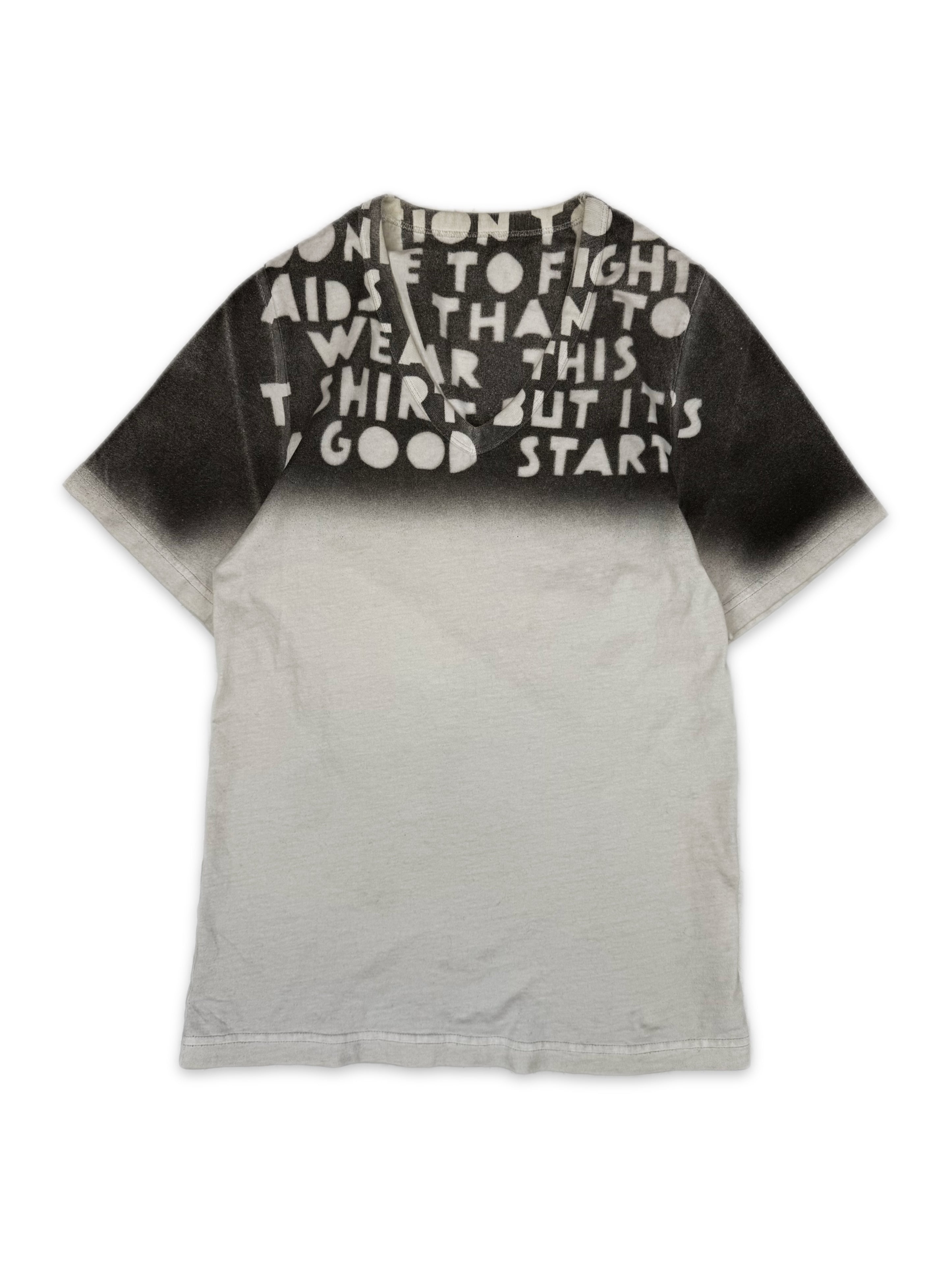 AW14 Maison Margiela AIDS Awareness Gradient T-Shirt
