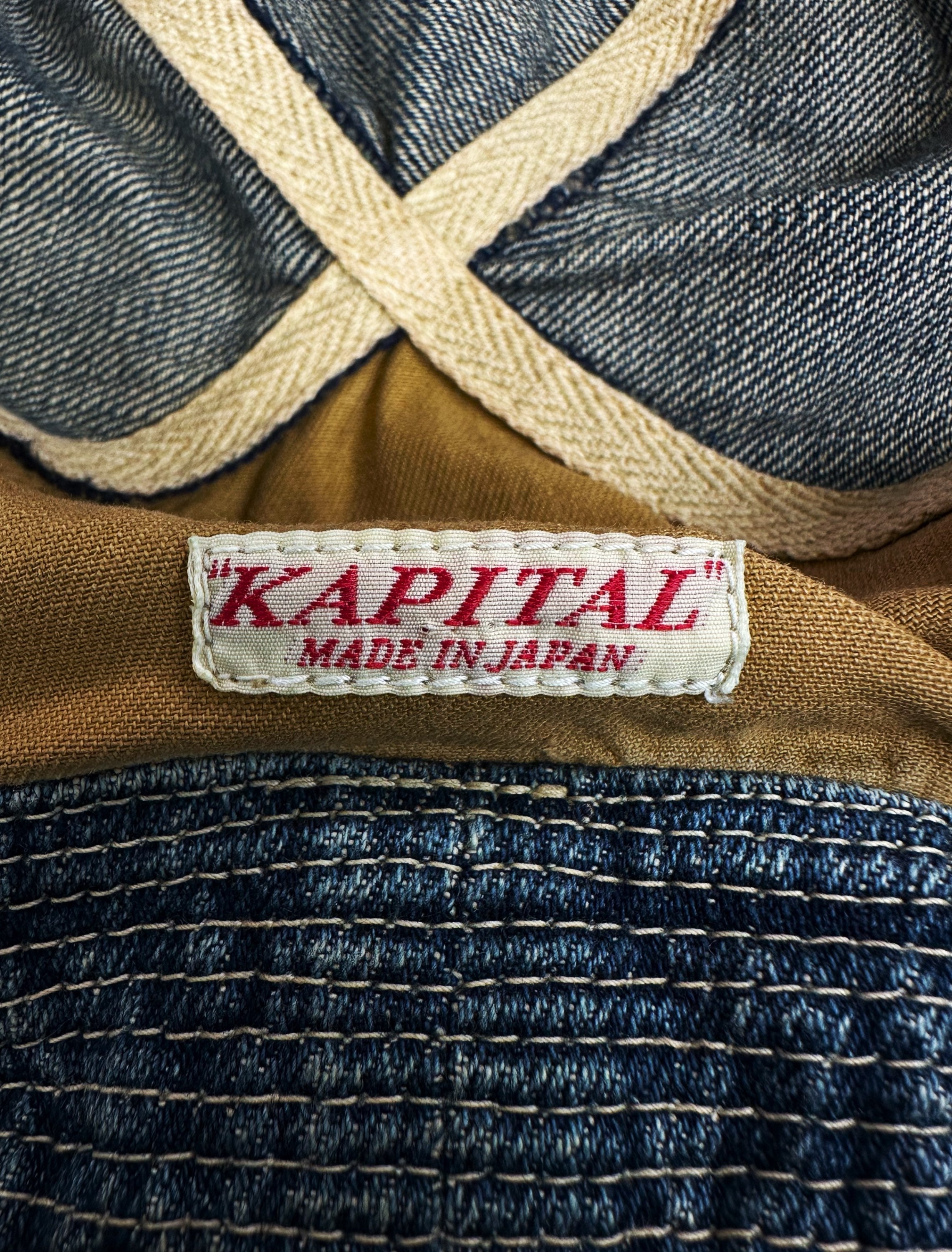 Kapital ‘Old Man &amp; the Sea’ Denim Reworked Bucket Hat