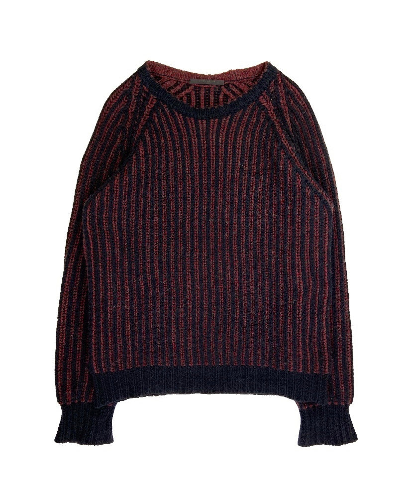 FW11 Louis Vuitton Camel Hair Braided Heavy Knitted Sweater