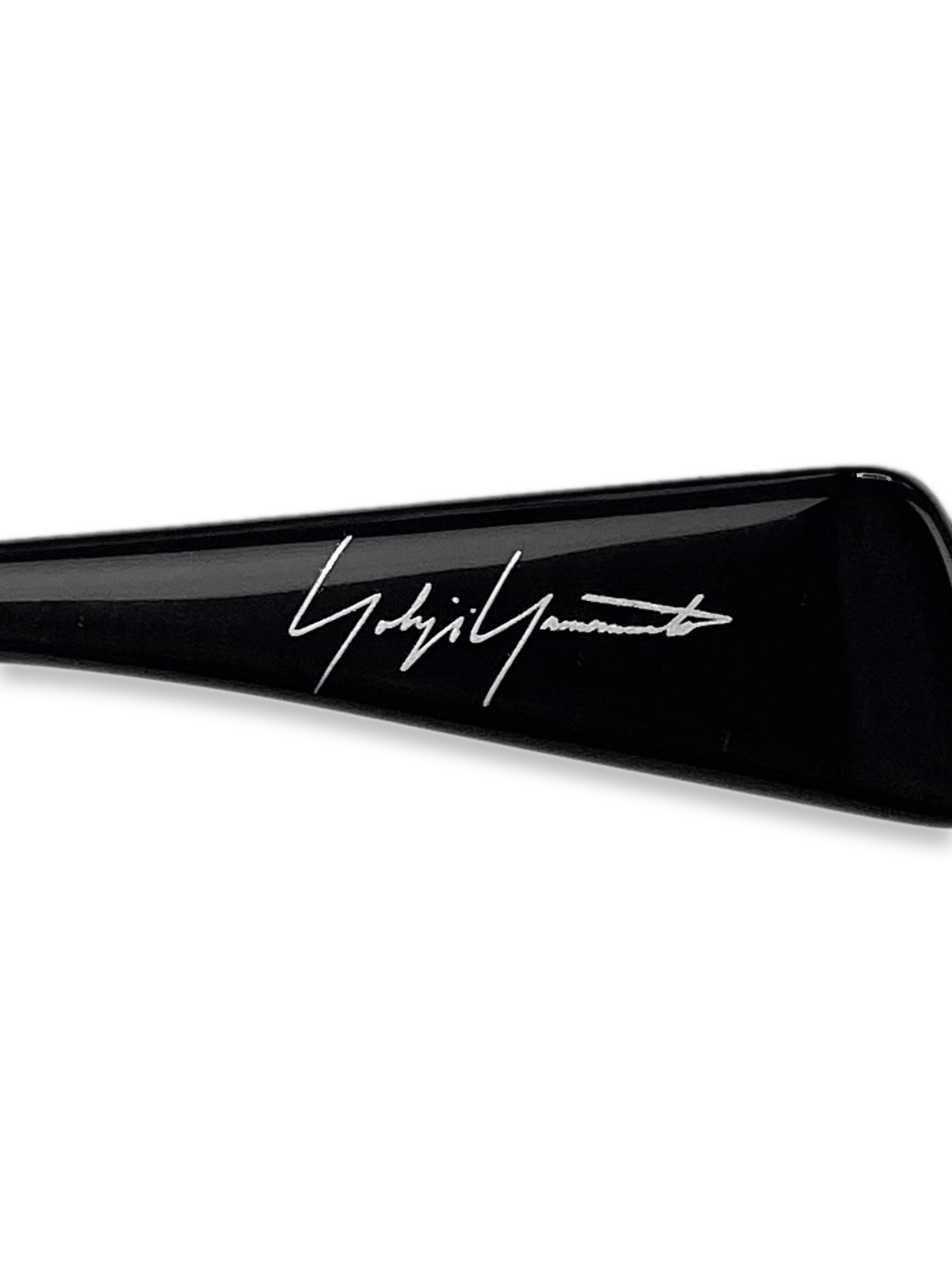 Yohji Yamamoto Blue Tint Rounded Cut Out Sunglasses