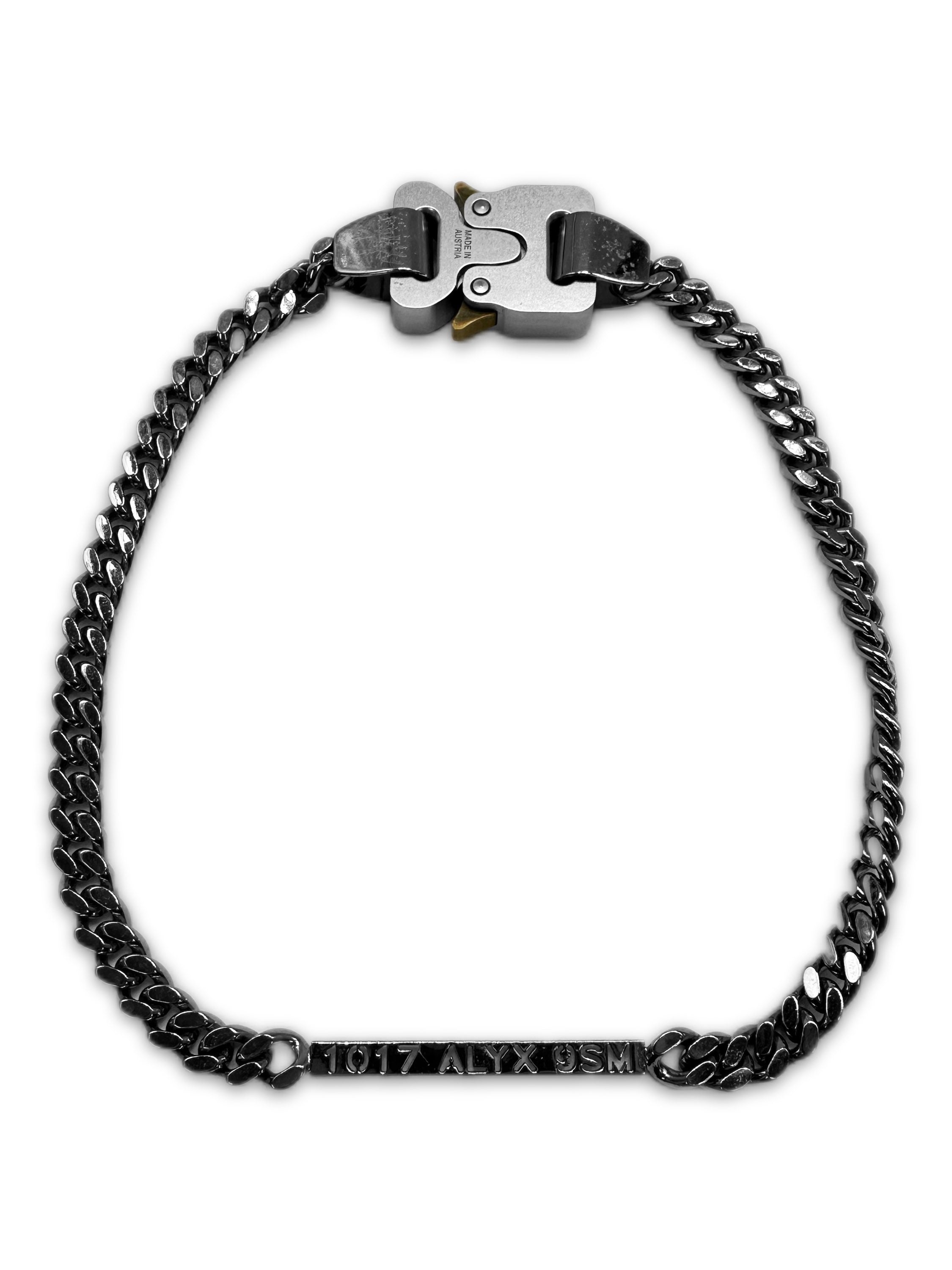 1017 Alyx 9SM Seatbelt Buckle Nameplate Cuban Link Chain