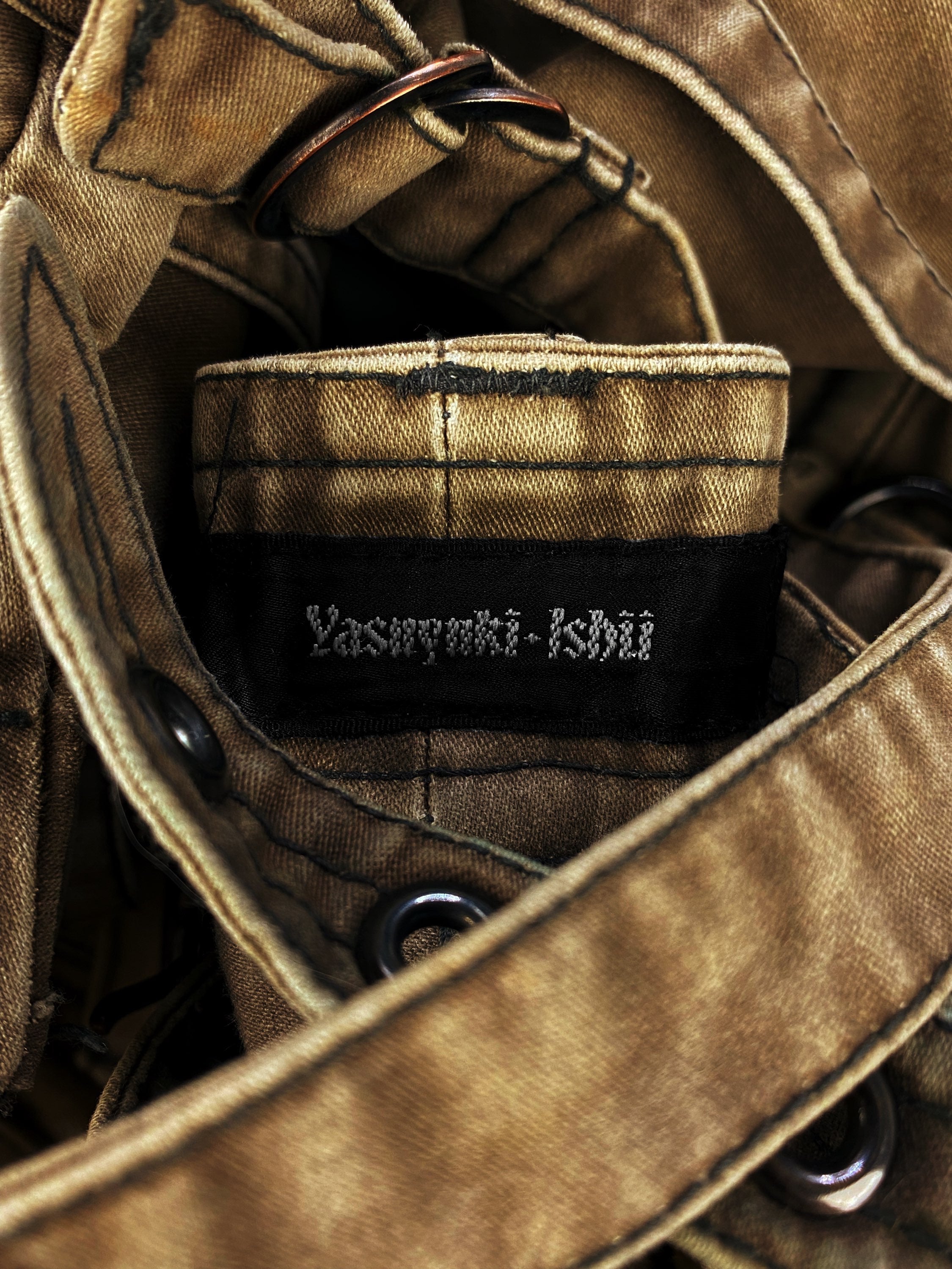 90s Yasuyuki Ishii ‘Bondage’ Strap Reinforced Denim Cargo Pants