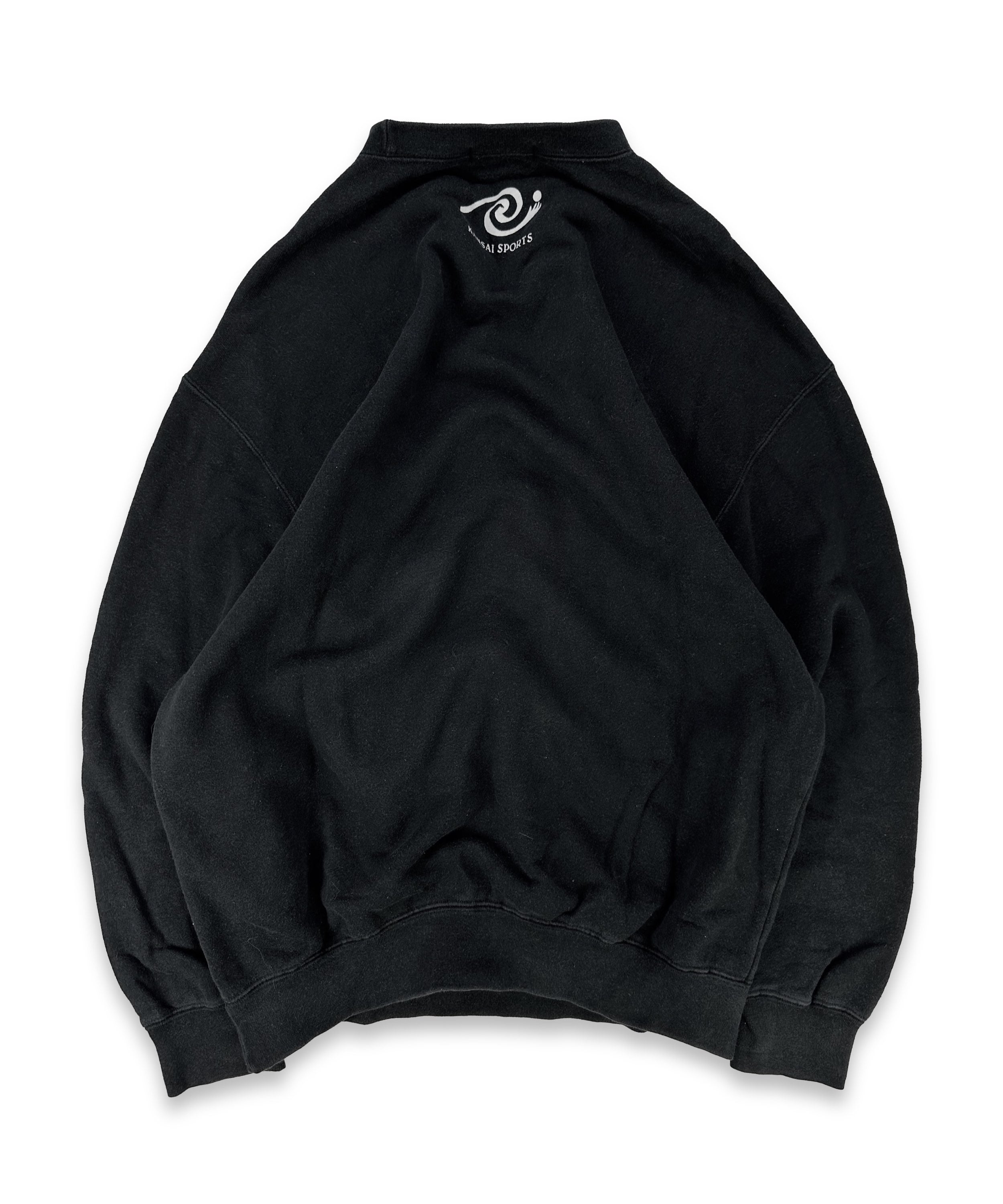90s Kansai Yamamoto ‘Great Dragon’ Black Patchwork Crewneck