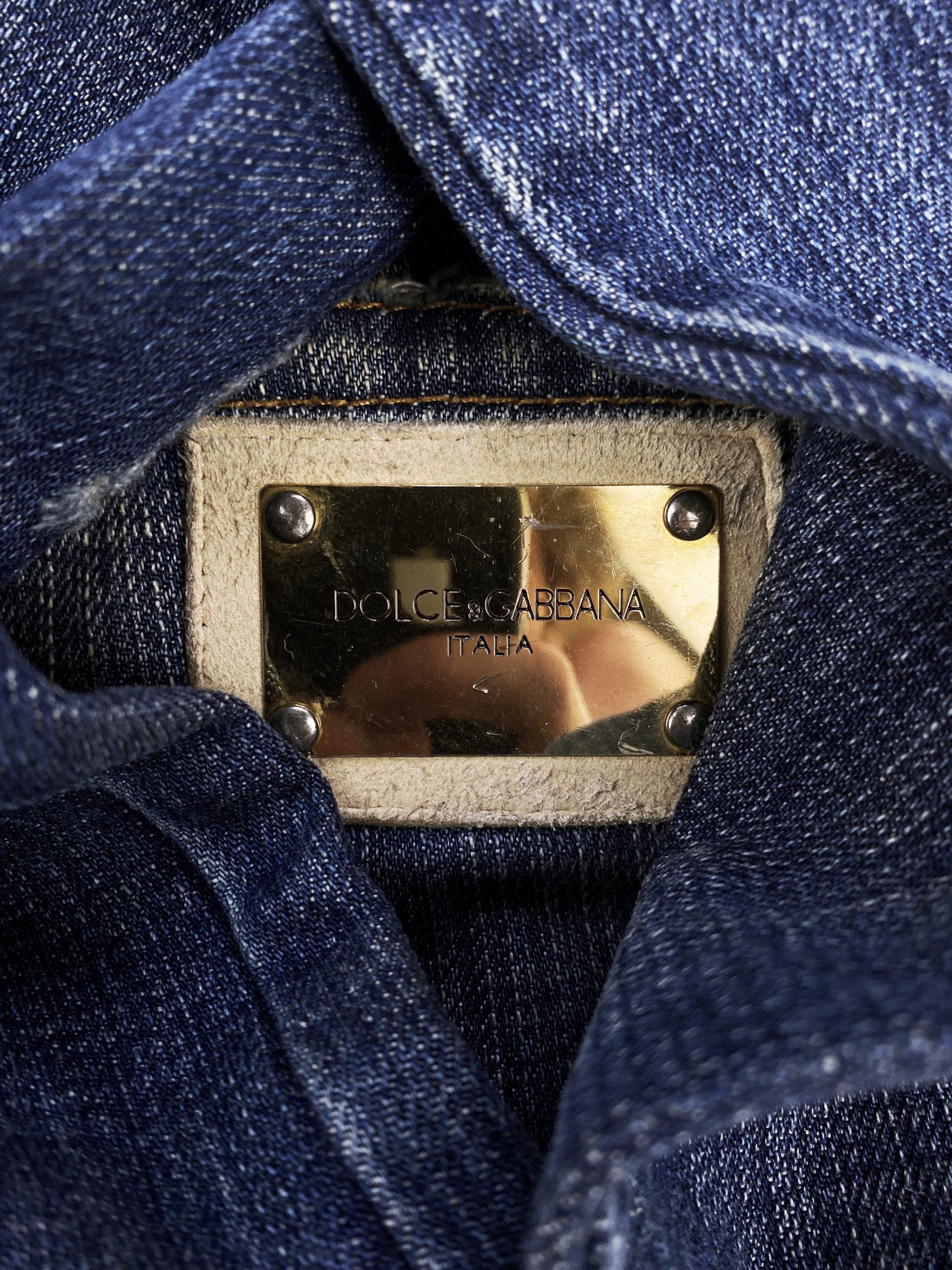 Dolce & Gabbana Distressed Light Wash Denim