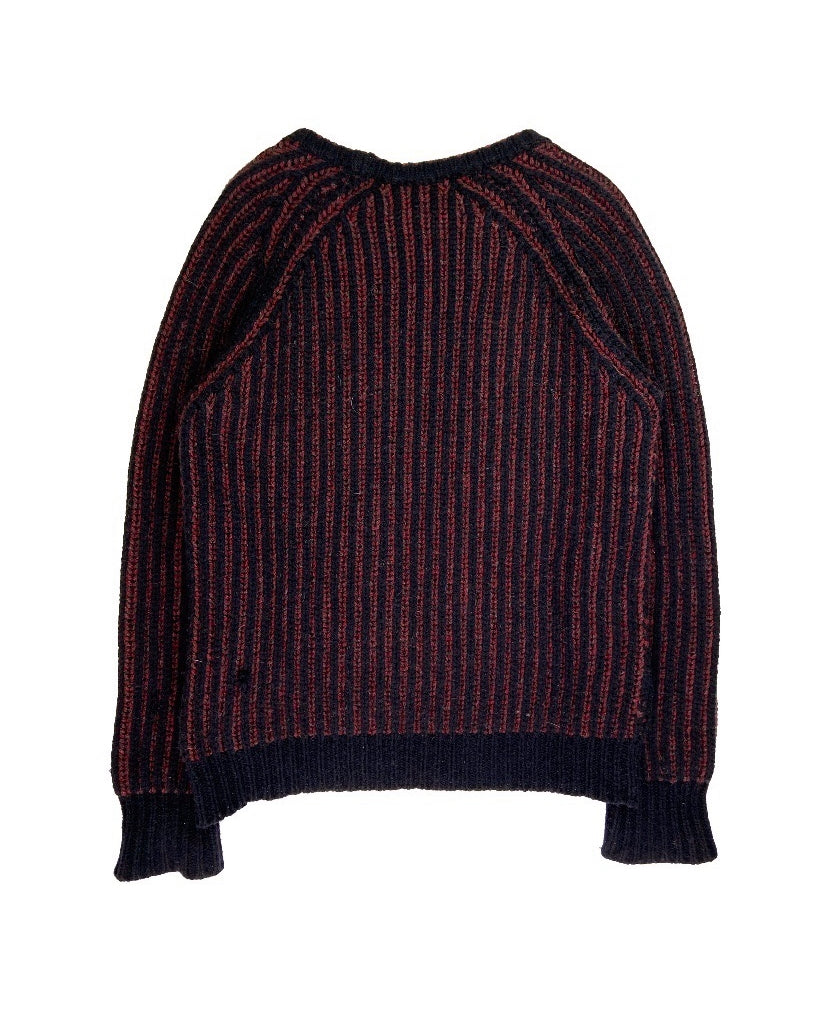 FW11 Louis Vuitton Camel Hair Braided Heavy Knitted Sweater