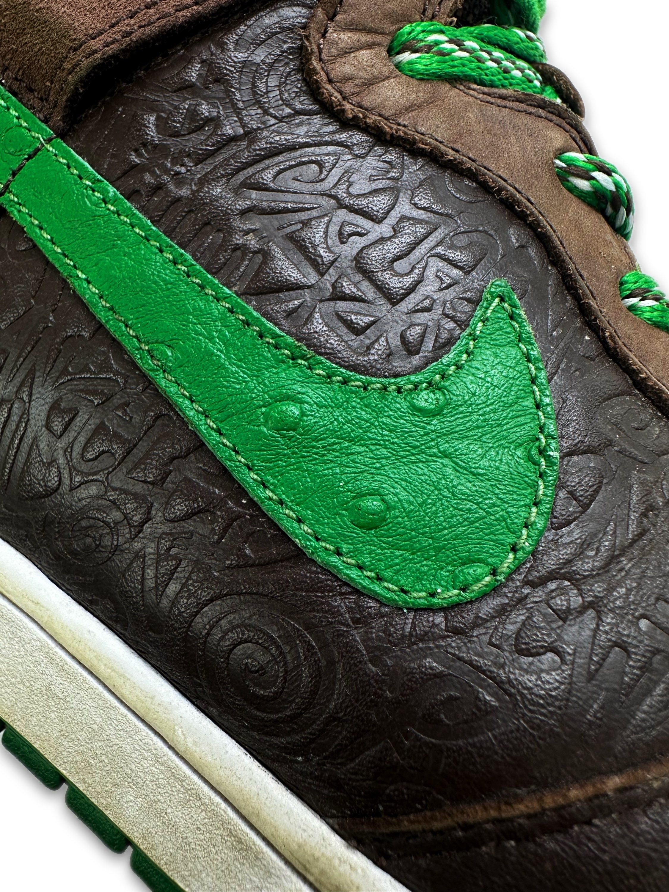 2006 Nike x Stussy ‘World Tour London’ Hi-top Leather Dunks