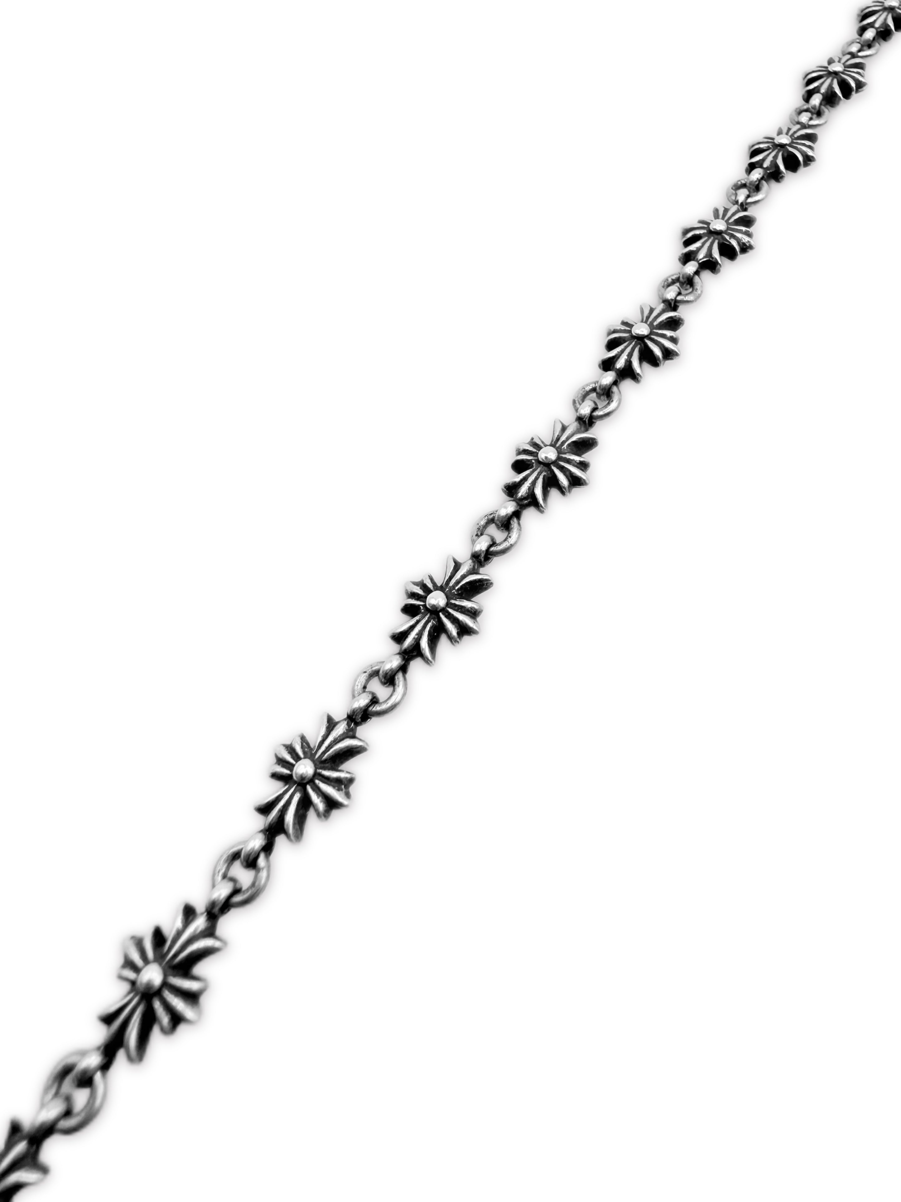 Chrome Hearts Tiny E Multi Cross Tiny E .925 Silver Rosary Necklace