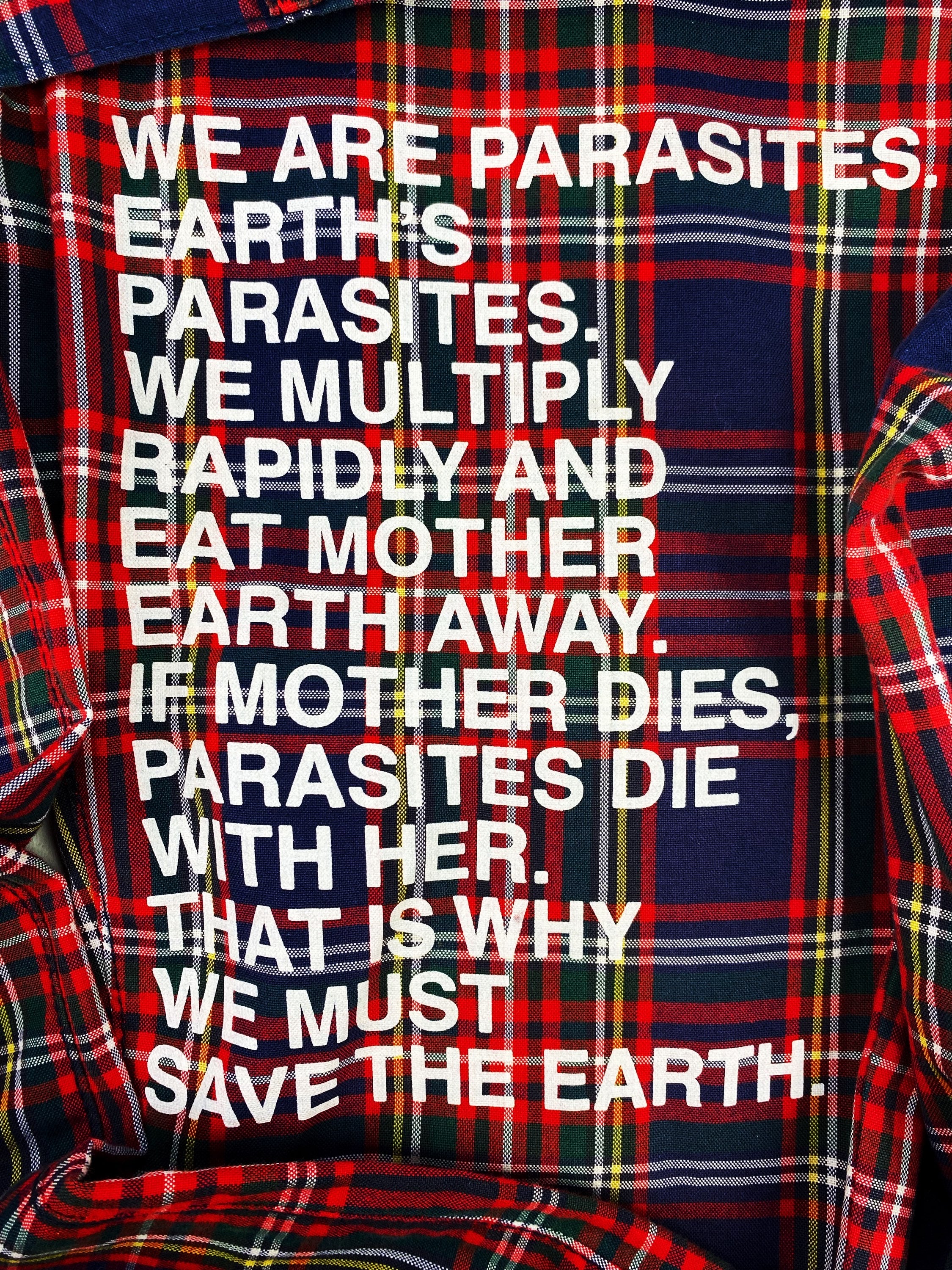 SS02 Junya Watanabe ‘Parasite’ Poem Plaid Trousers