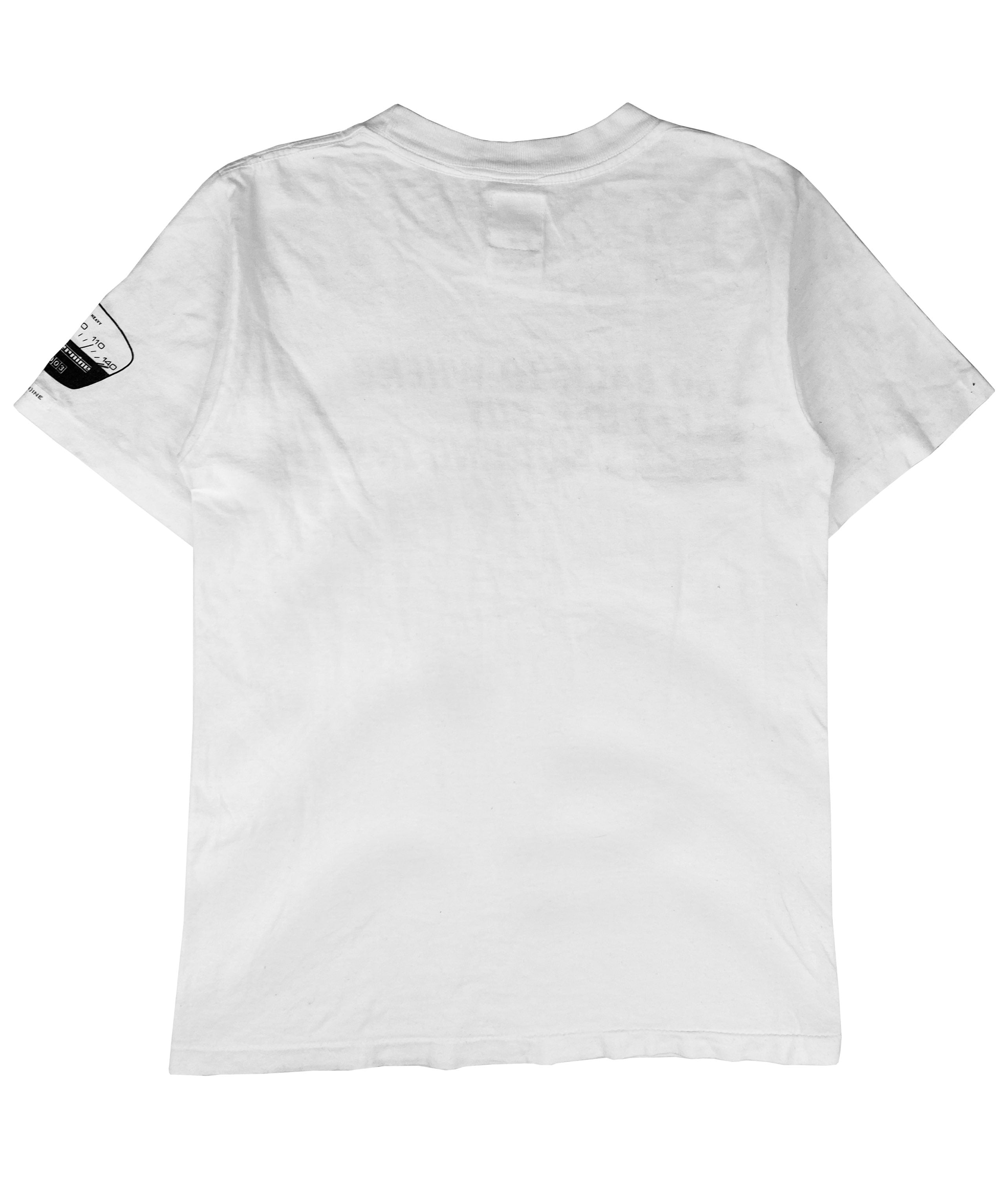Number (N)ine ‘Left Her’ White Slogan Heavyweight T-Shirt