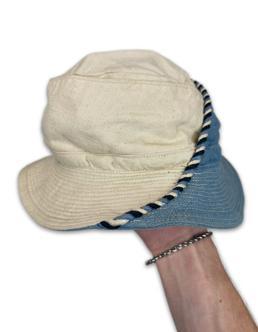 Kapital Two Tone Denim Hybrid Bucket Hat