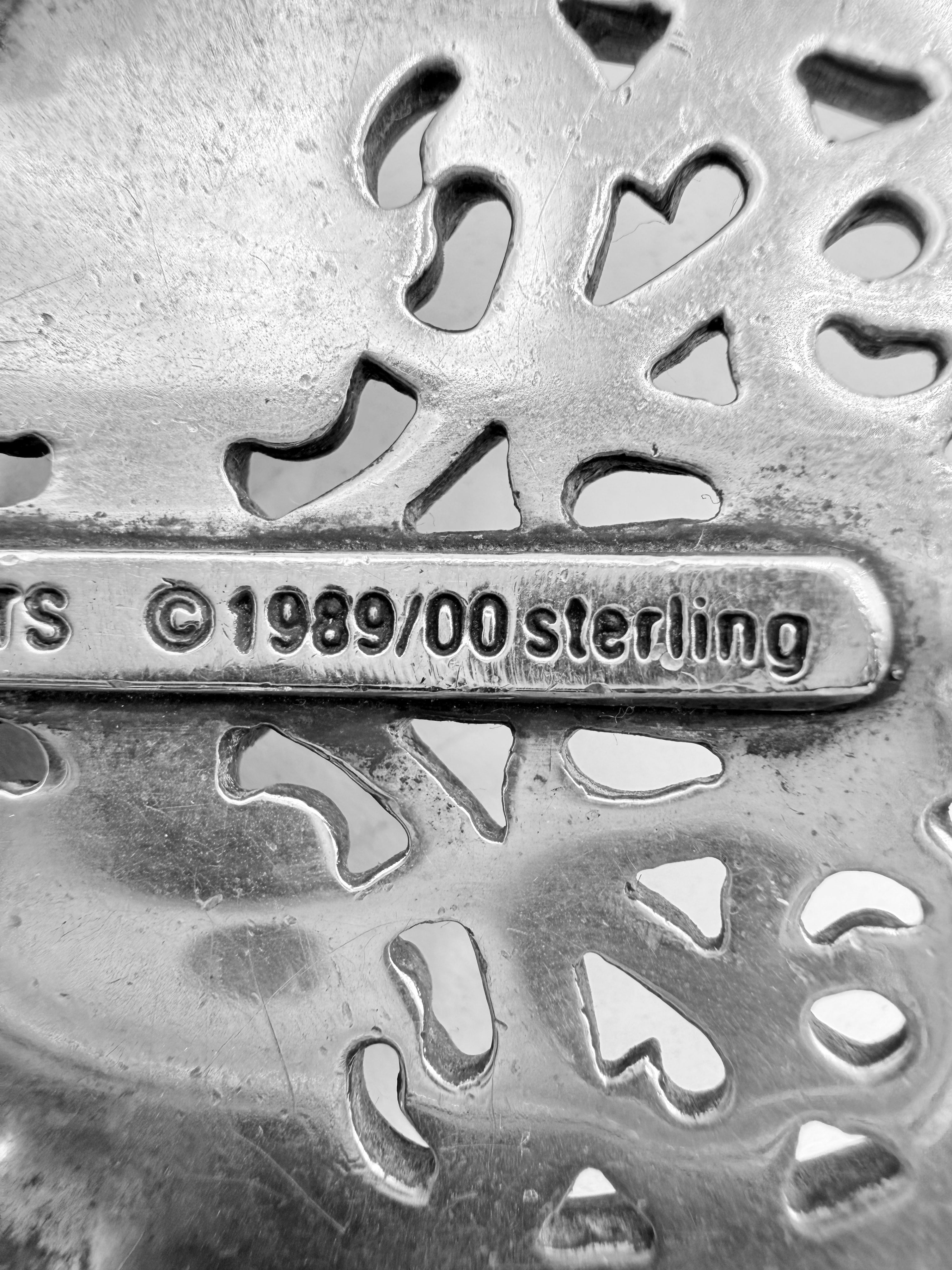 Chrome Hearts Oval 1.5 inch .925 Silver Belt Buckle
