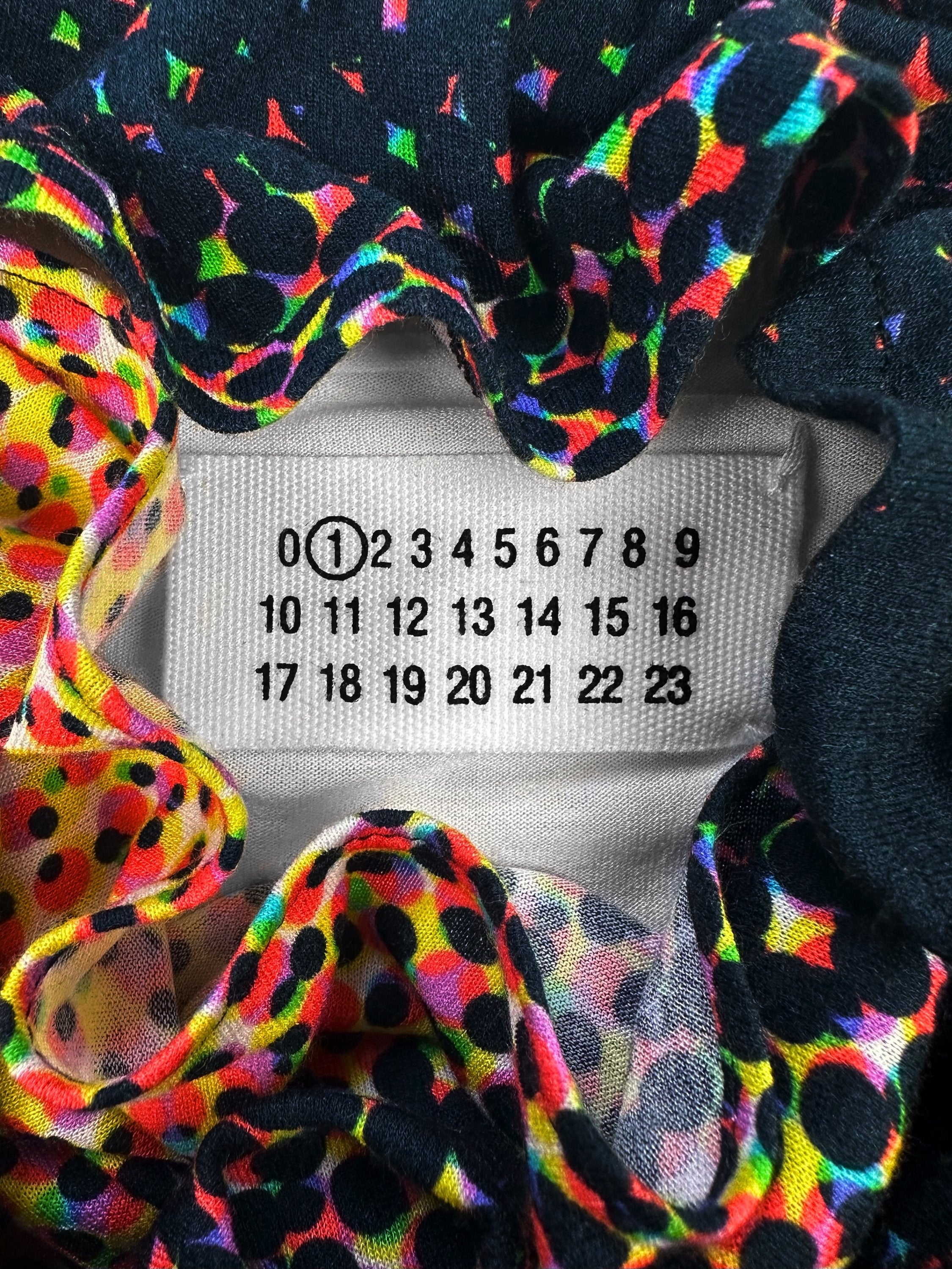 SS01 Maison Margiela ‘Face’ Pointillism Negative T-Shirt