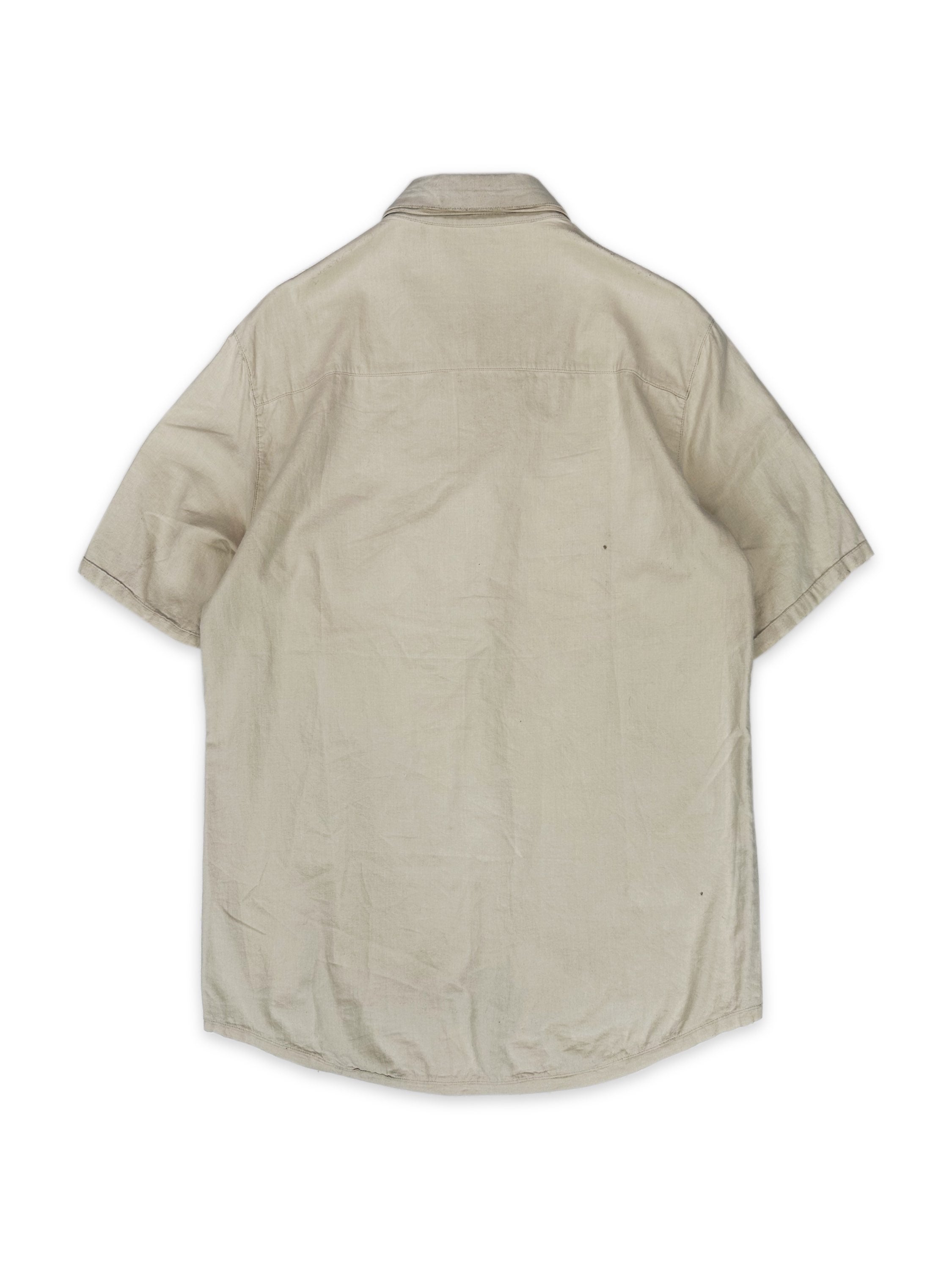 00s Huessin Chaylan ‘3D’ Seam Chest Pocket Collared Shirt