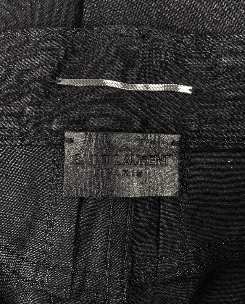 FW14 Saint Laurent Paris Sample Chain Weave Skinny Denim