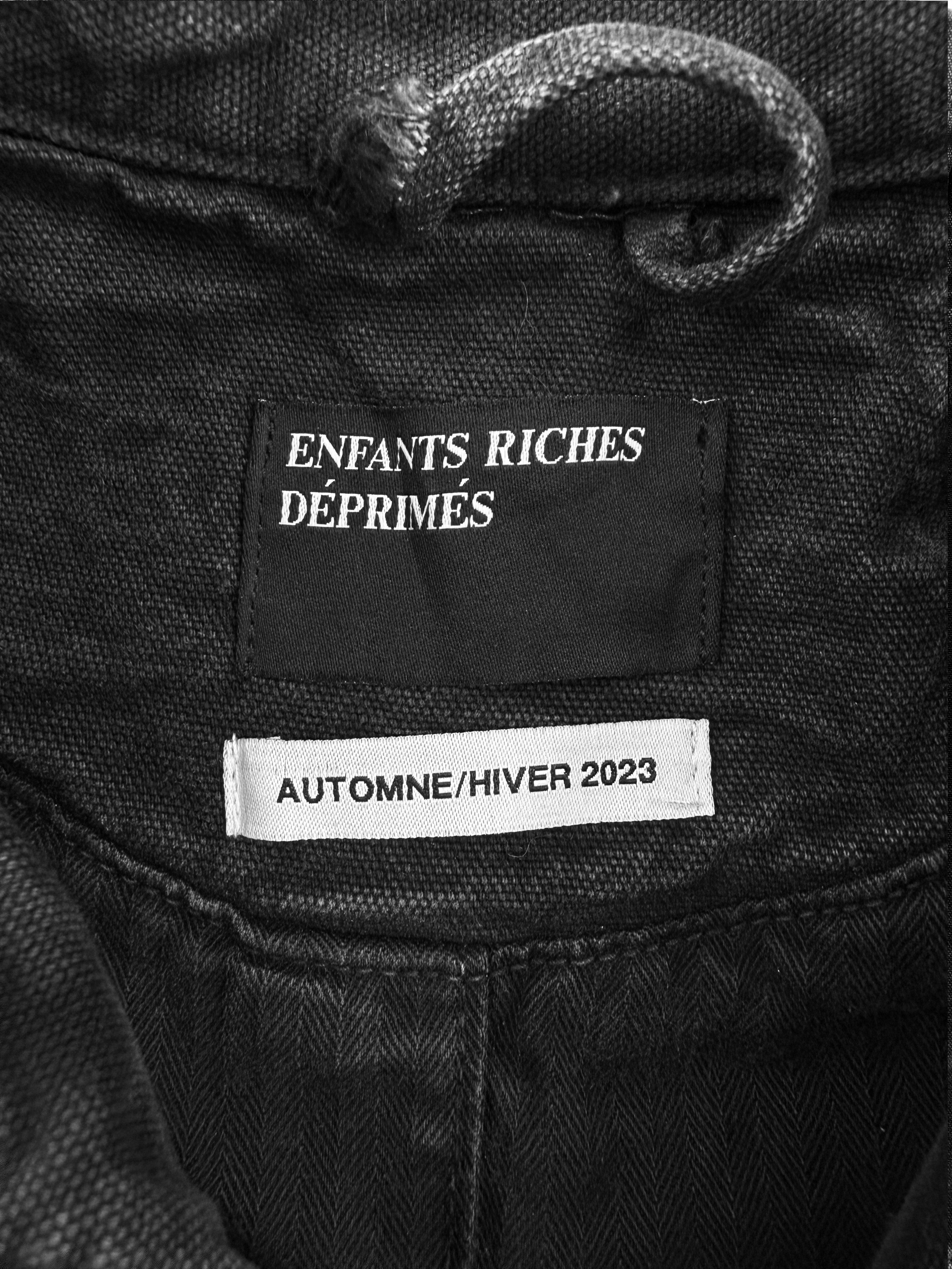 AW25 Enfants Riches Deprimes ‘Italian Romance’ Grey Trucker Jacket
